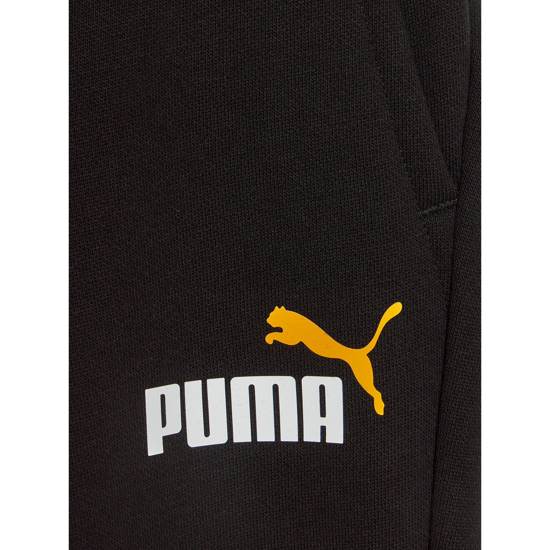 Puma Spodnji del trenirke Ess+ 2 Col Logo Pant 586988 Črna Regular Fit - Pepit.si