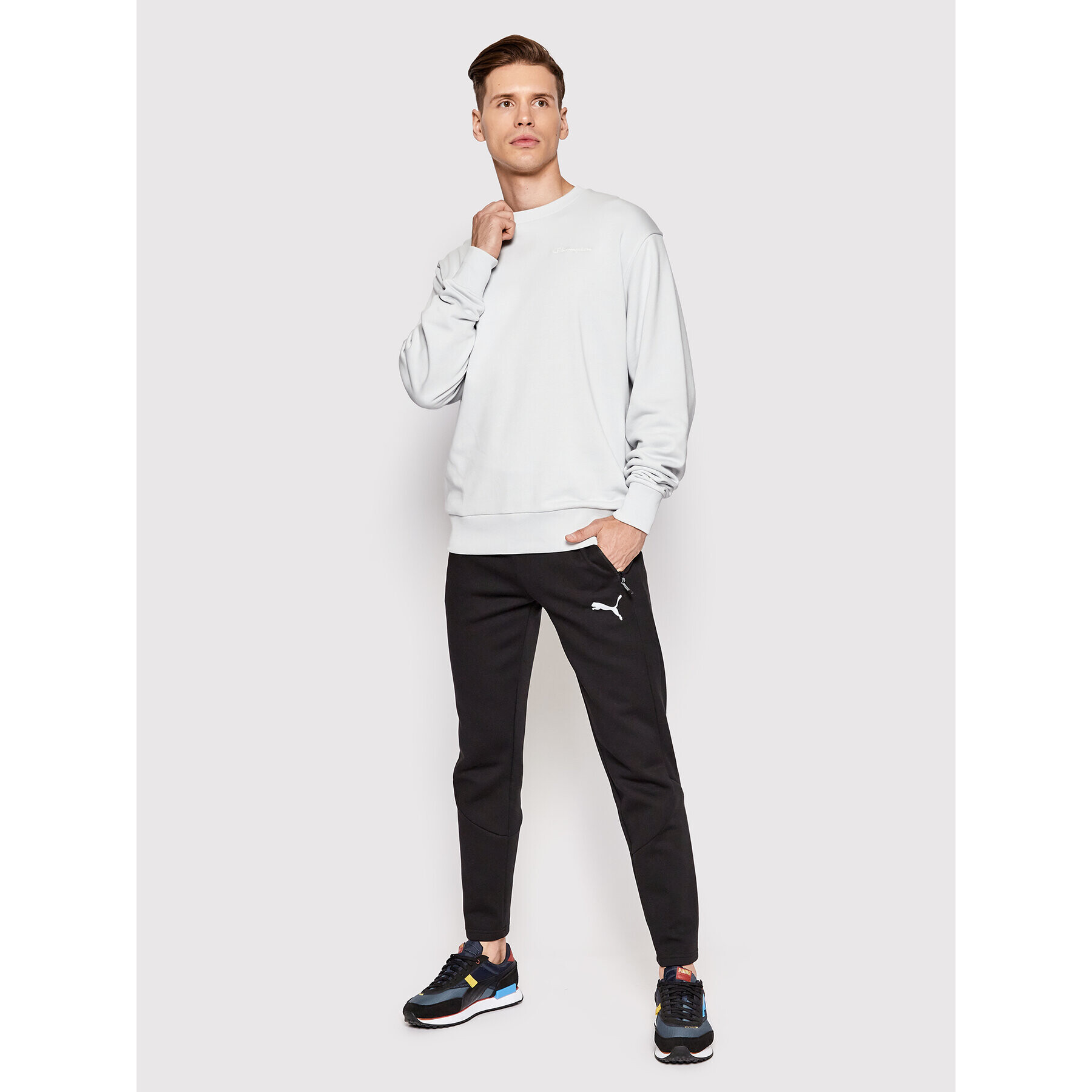 Puma Spodnji del trenirke Evostripe 847404 Črna Slim Fit - Pepit.si