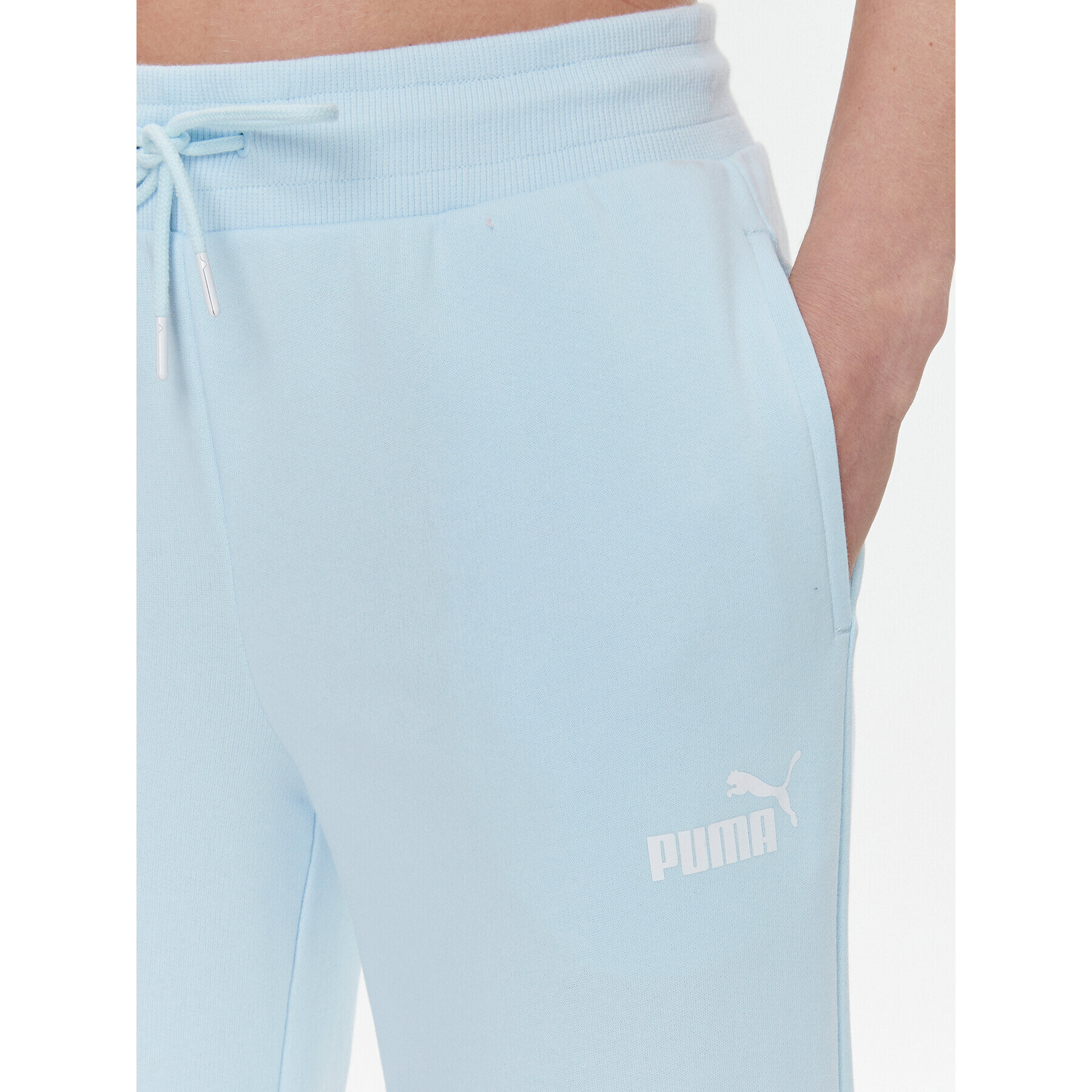 Puma Spodnji del trenirke Power Cat 673978 Modra Regular Fit - Pepit.si