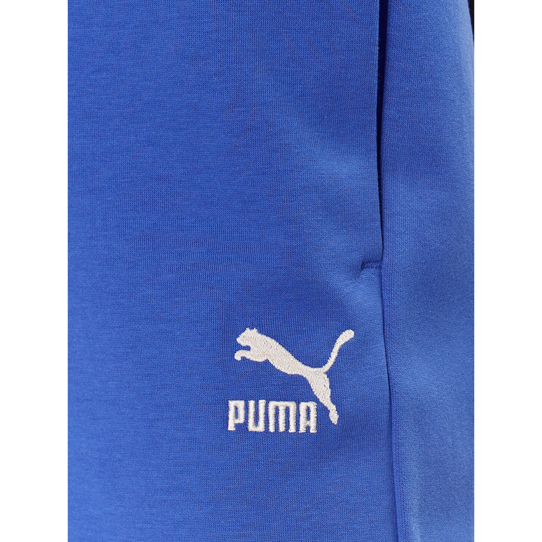 Puma Spodnji del trenirke T7 538260 Modra Regular Fit - Pepit.si