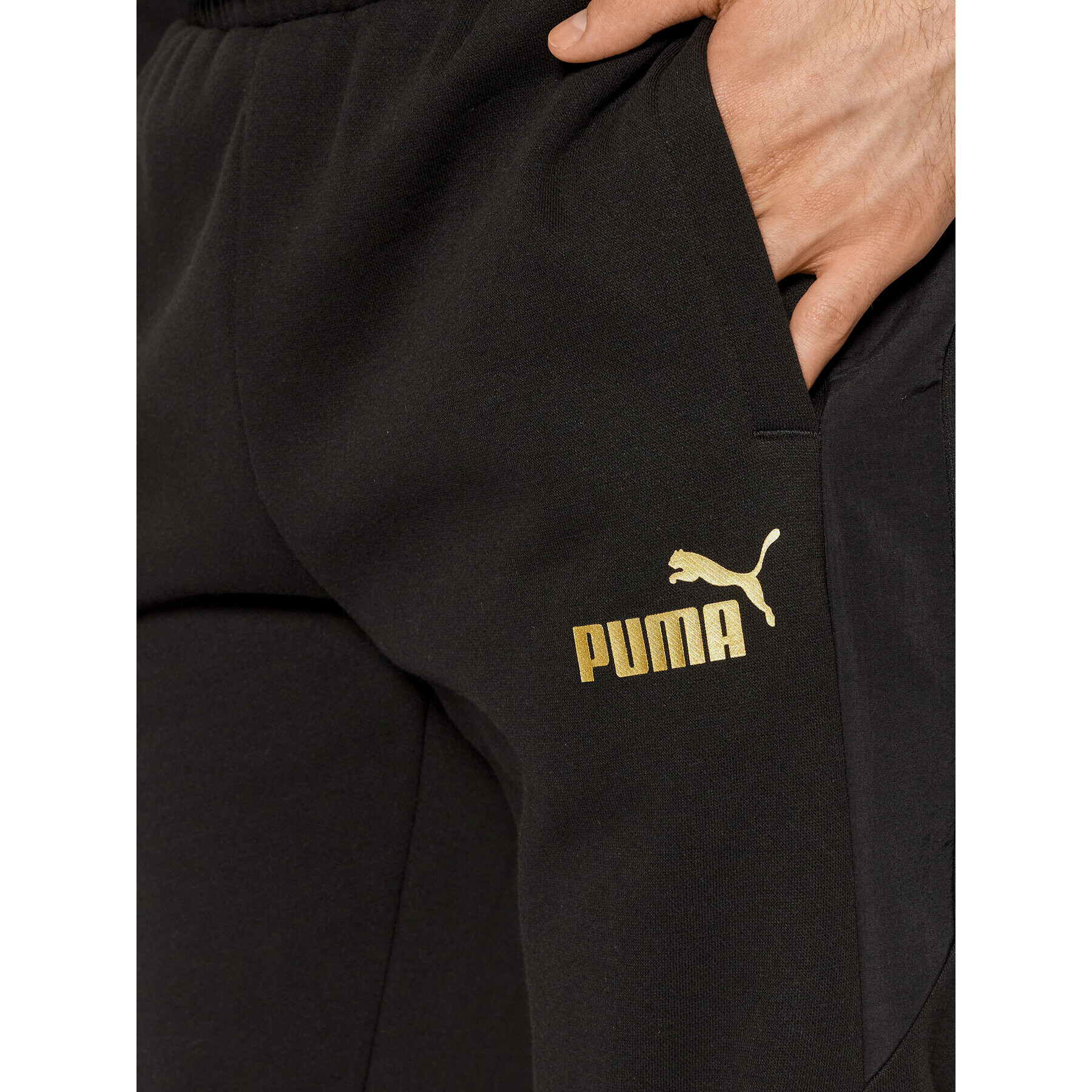 Puma Spodnji del trenirke Winterized 848191 Črna Regular Fit - Pepit.si