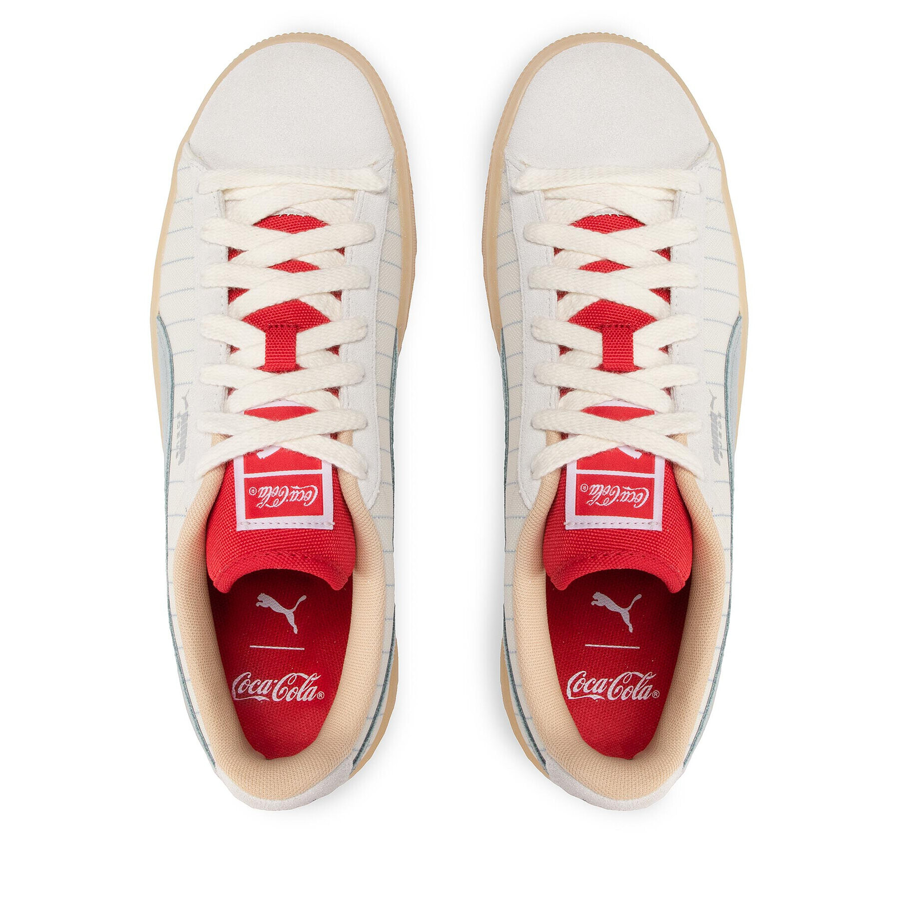 Puma Superge Suede Coca Cola 387049 01 Bela - Pepit.si