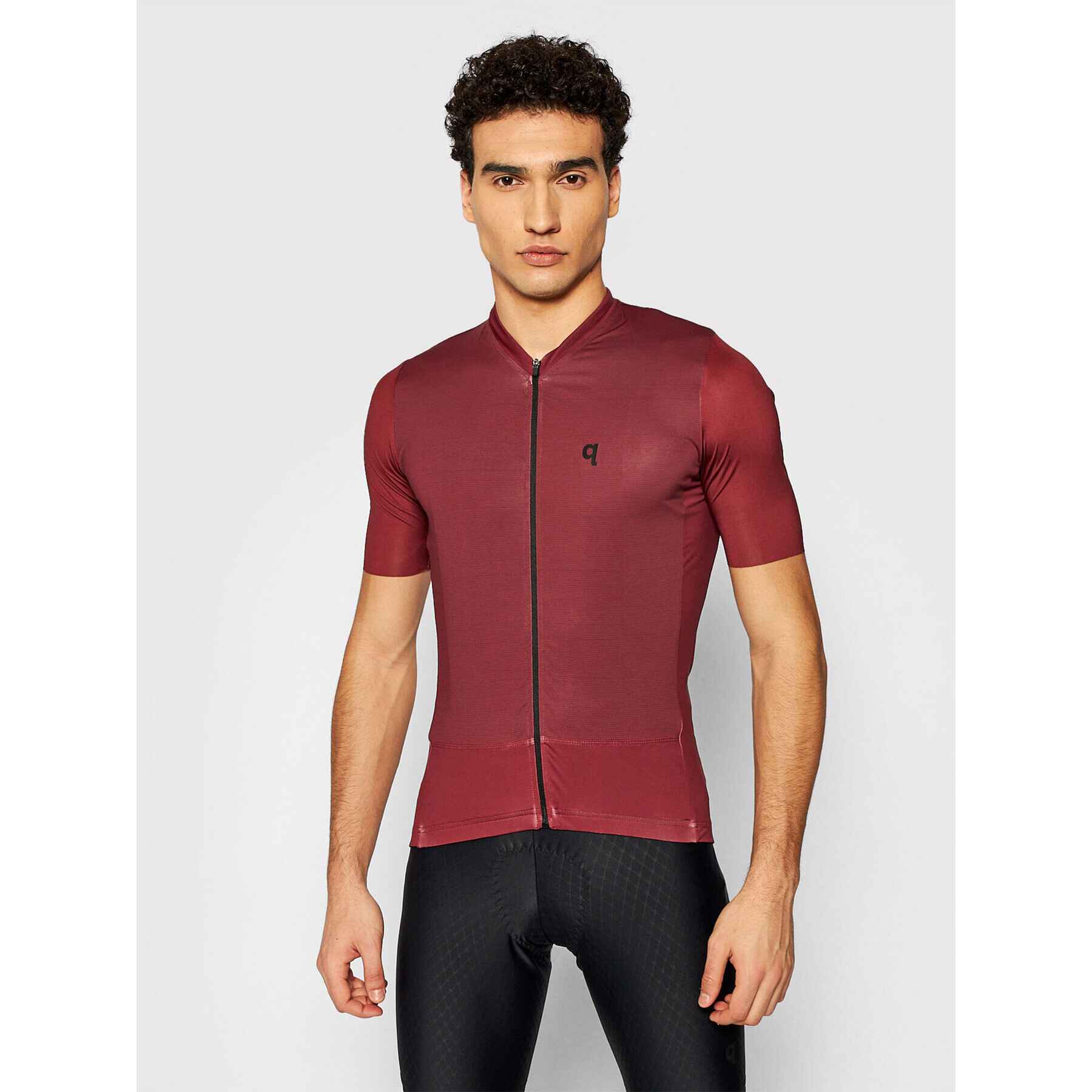 Quest Kolesarska majica Adventure Bordo rdeča Slim Fit - Pepit.si