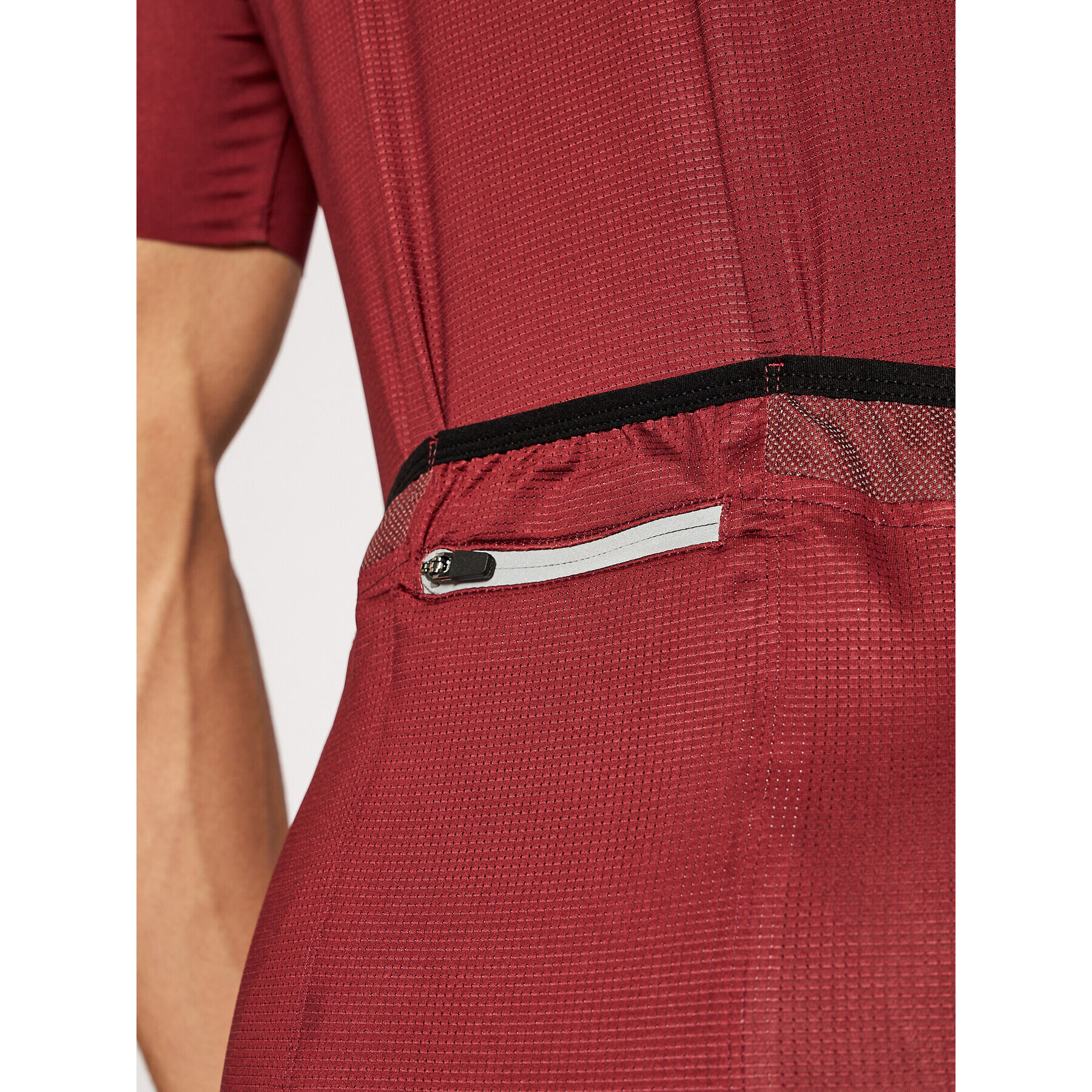 Quest Kolesarska majica Adventure Bordo rdeča Slim Fit - Pepit.si