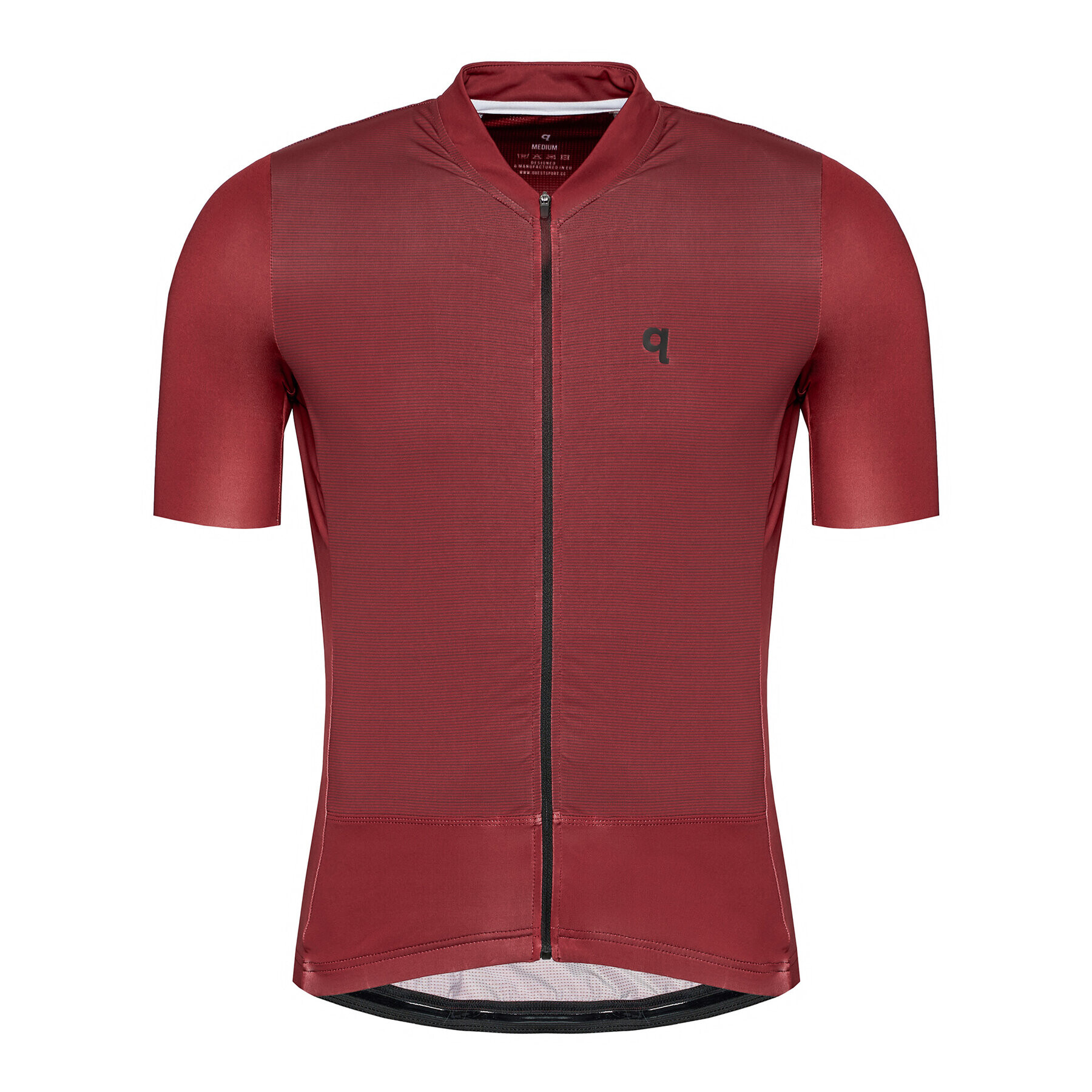 Quest Kolesarska majica Adventure Bordo rdeča Slim Fit - Pepit.si