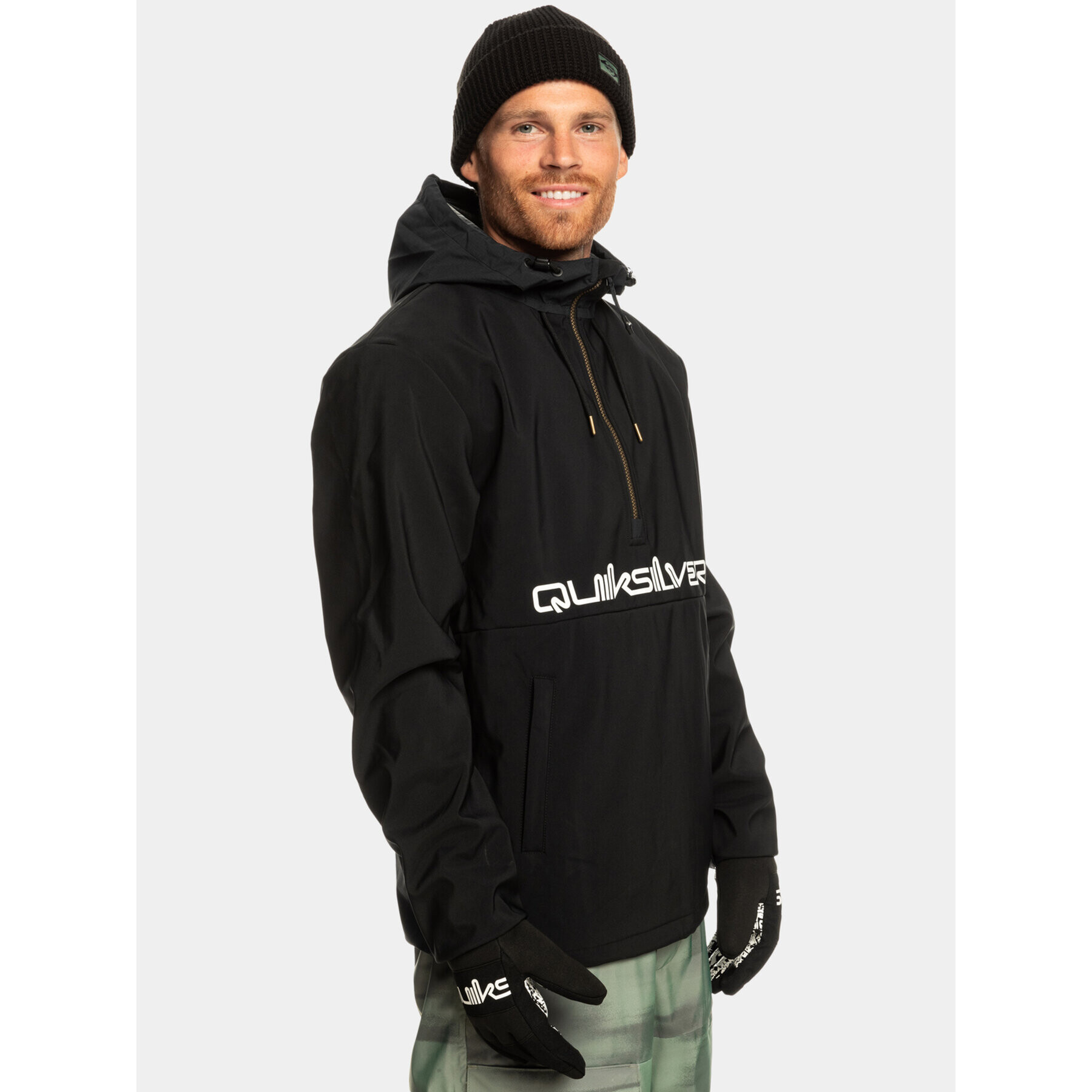 Quiksilver Anorak Live For The Ri EQYFT04835 Črna Regular Fit - Pepit.si