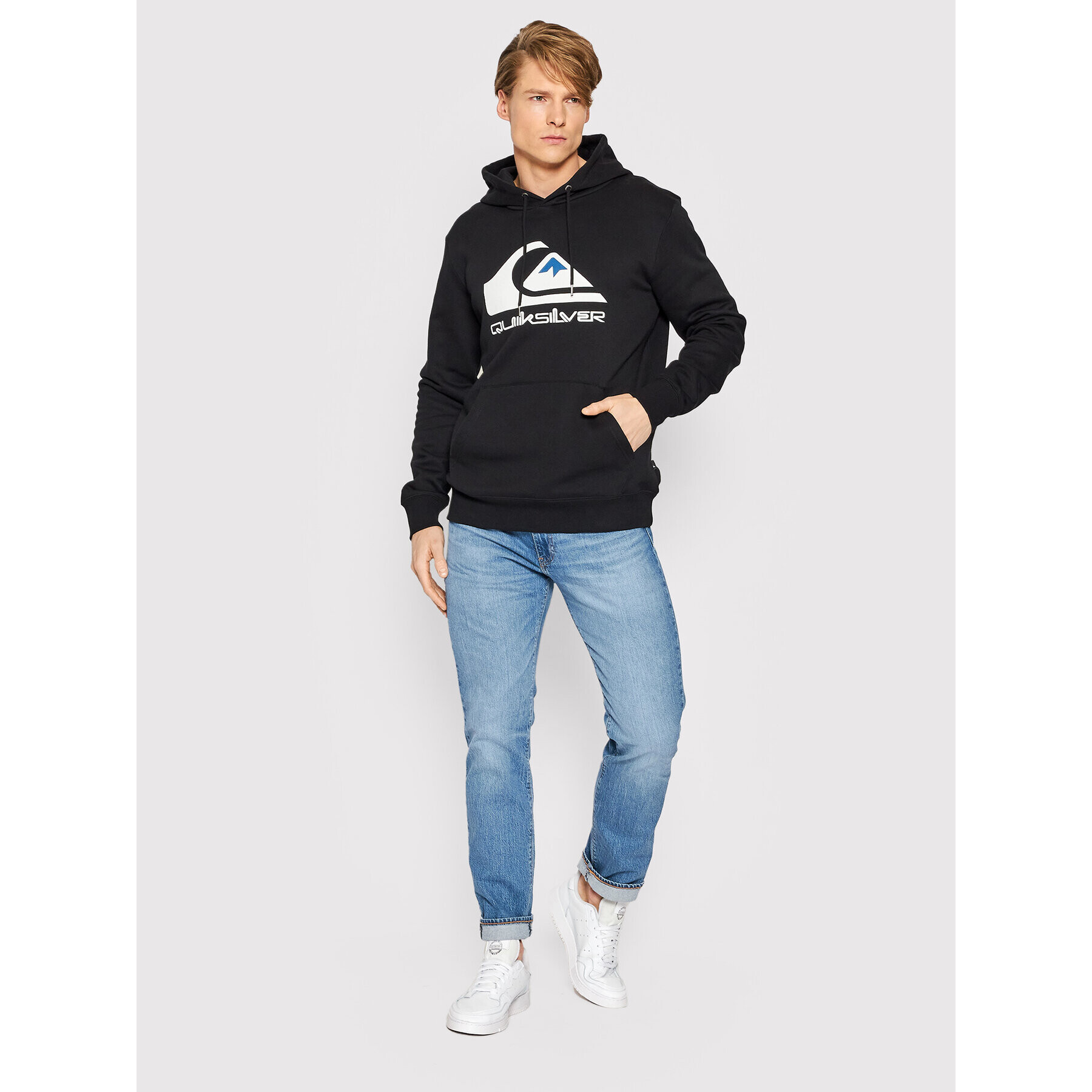 Quiksilver Jopa Big Logo EQYFT04450 Črna Regular Fit - Pepit.si