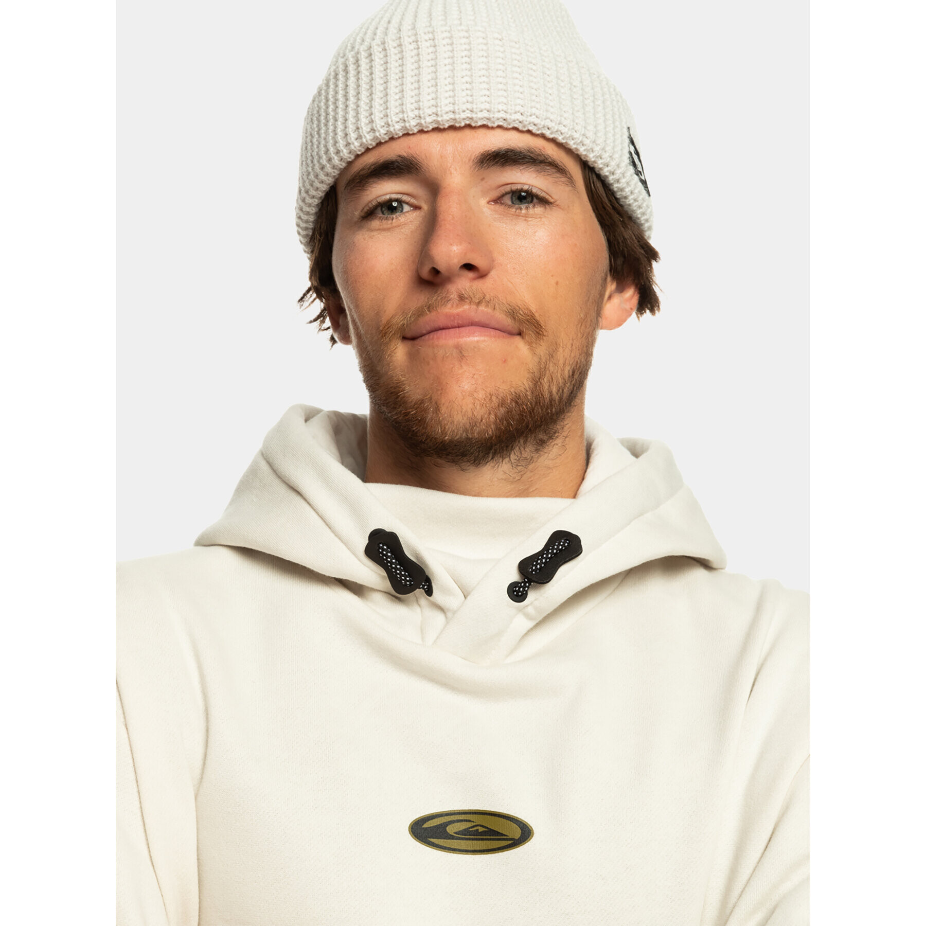 Quiksilver Jopa Big Logo Tech Otlr EQYFT04786 Écru Regular Fit - Pepit.si