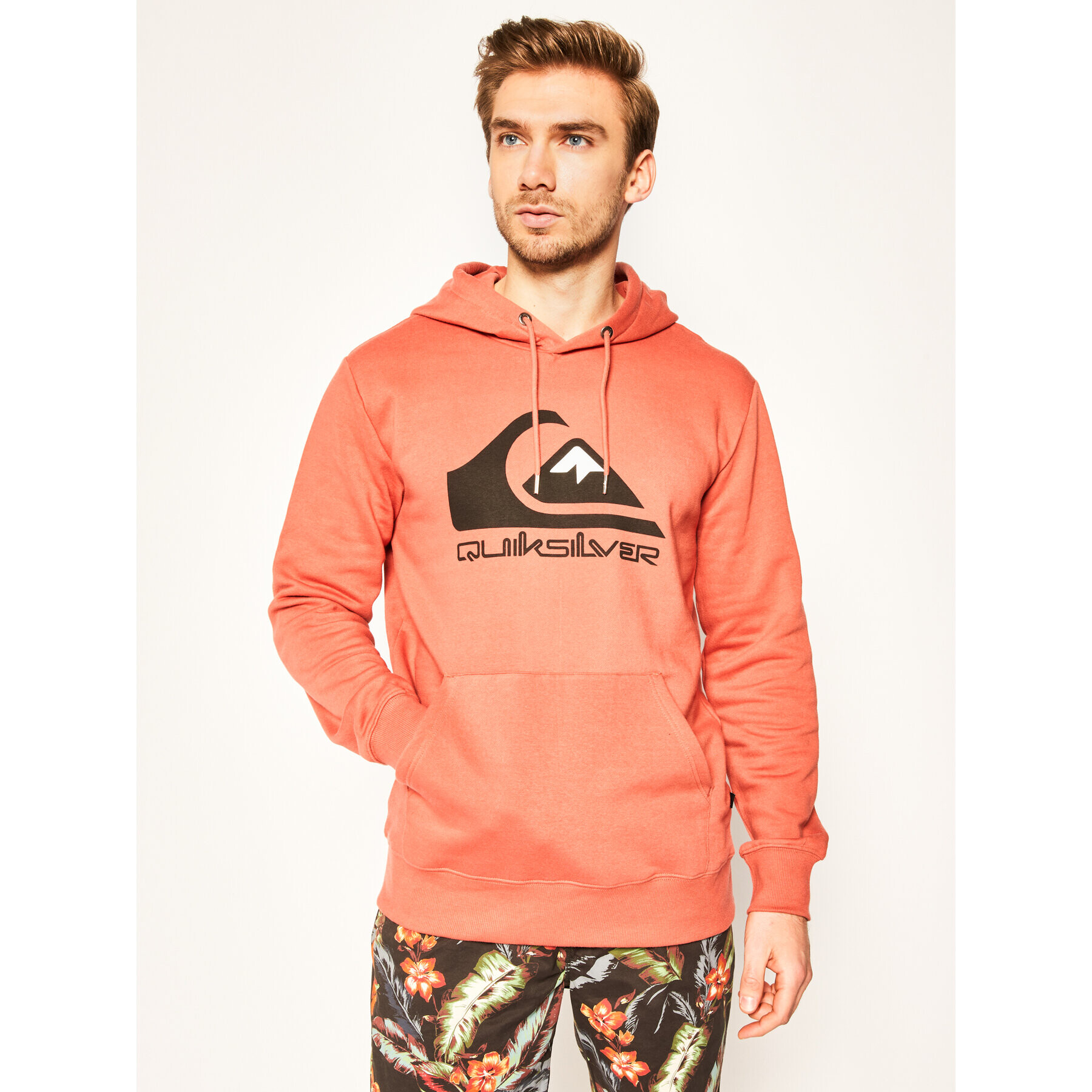 Quiksilver Jopa Comp Logo EQYFT04089 Oranžna Regular Fit - Pepit.si