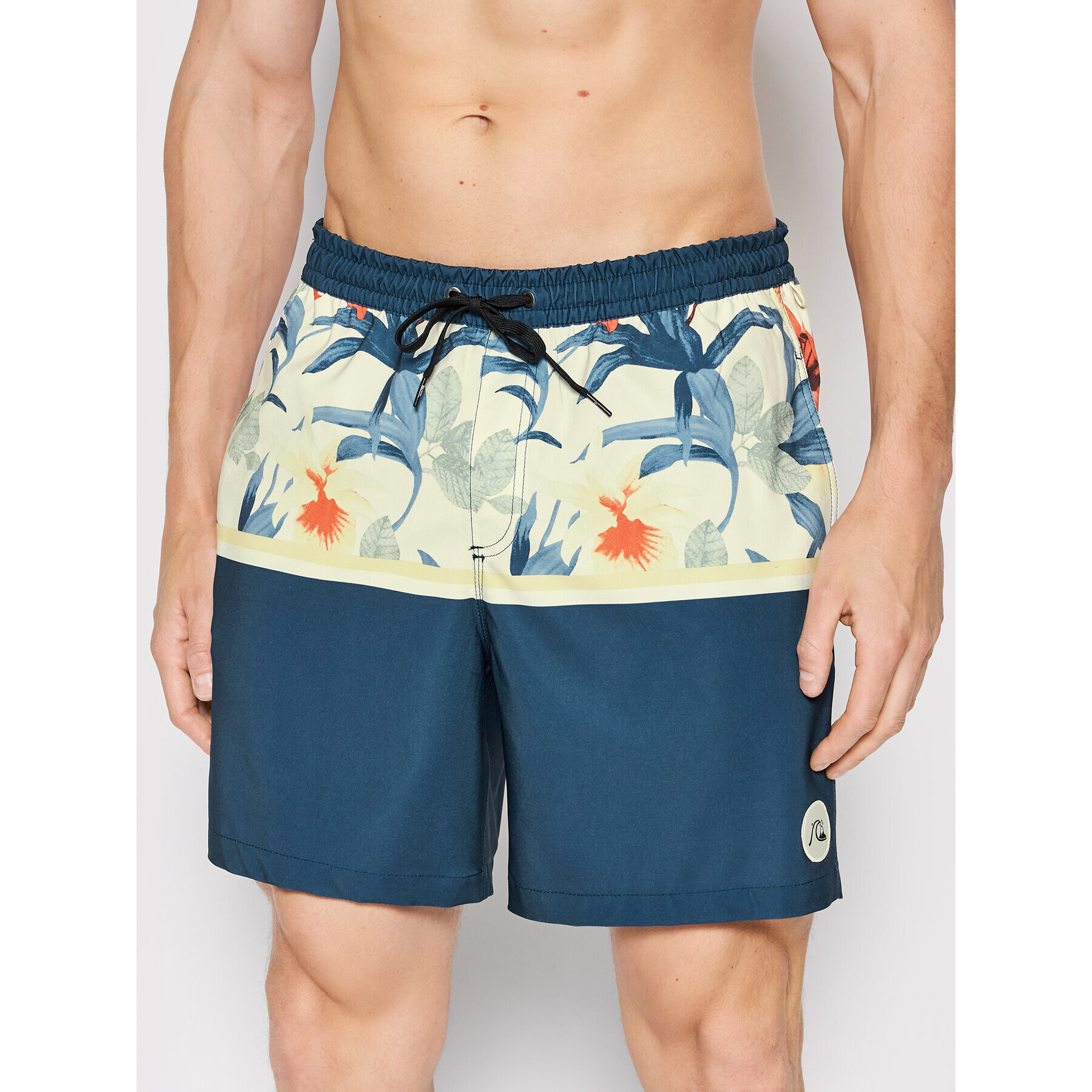 Quiksilver Kopalne hlače Ocean Division 17" EQYJV03891 Mornarsko modra Regular Fit - Pepit.si