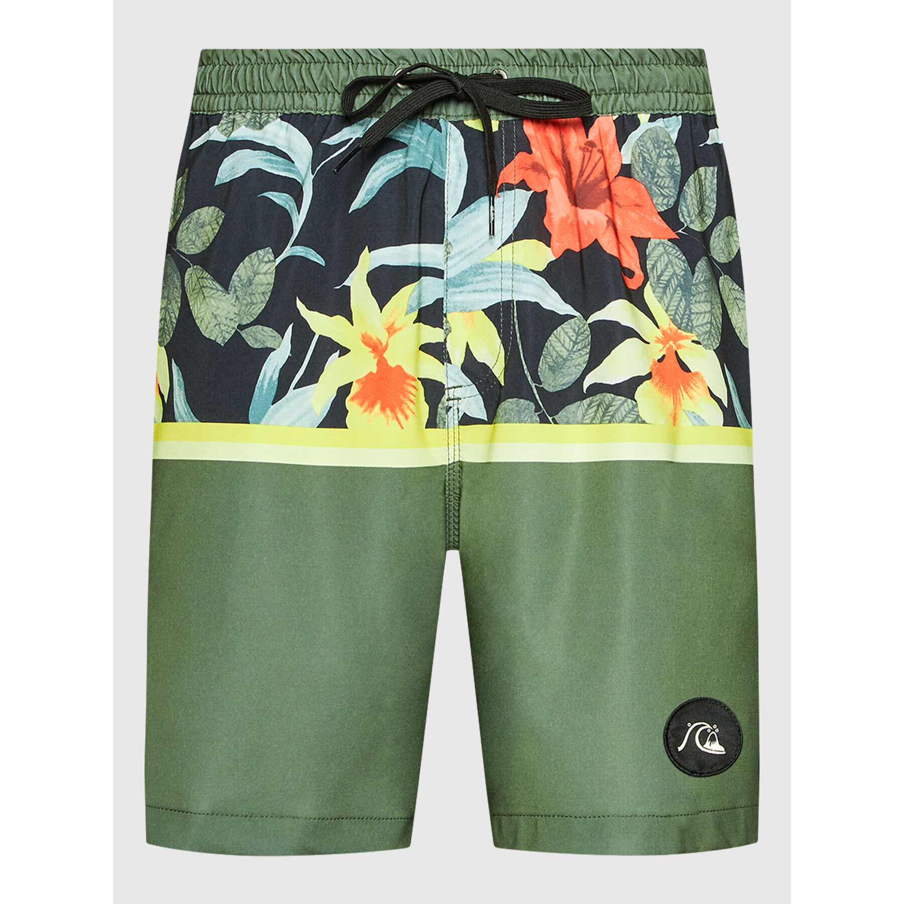 Quiksilver Kopalne hlače Ocean Division 17" EQYJV03891 Zelena Regular Fit - Pepit.si