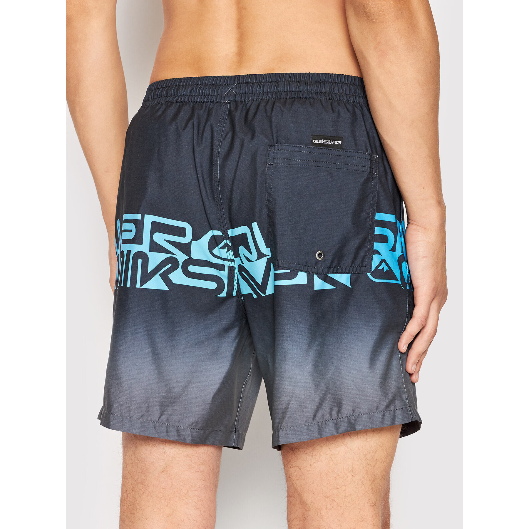 Quiksilver Kopalne hlače Word Block EQYJV03859 Črna Regular Fit - Pepit.si