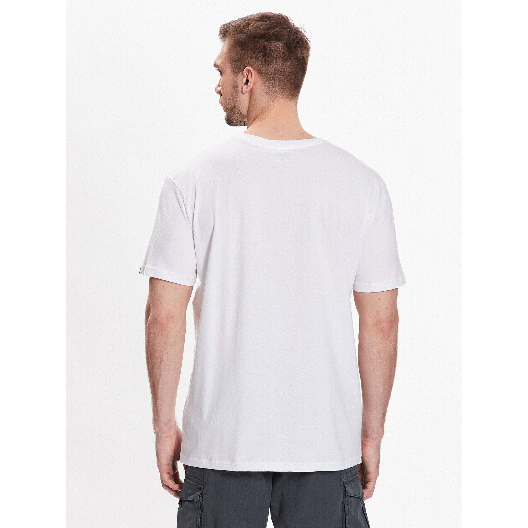 Quiksilver Majica Between The Lines EQYZT07216 Bela Regular Fit - Pepit.si