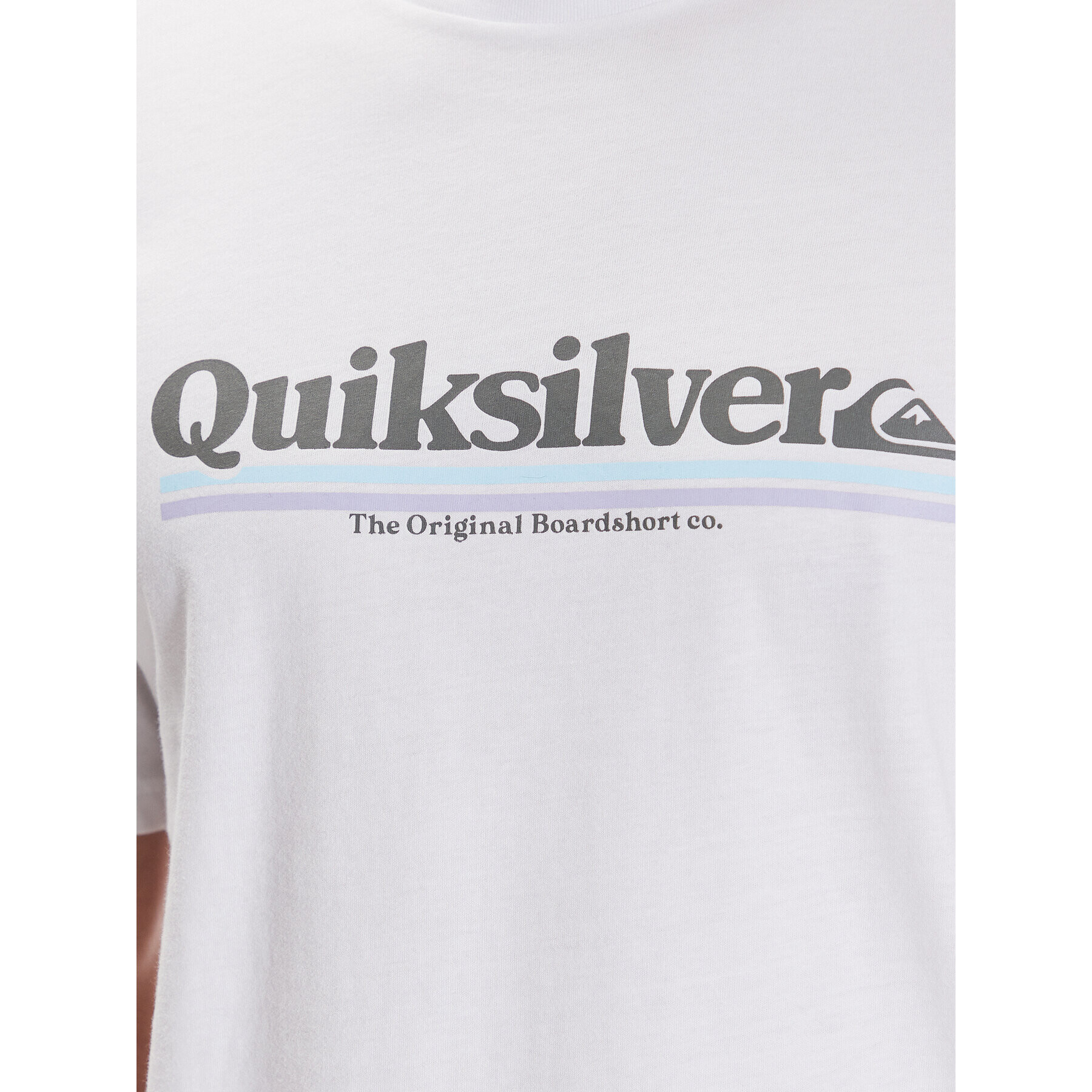 Quiksilver Majica Between The Lines EQYZT07216 Bela Regular Fit - Pepit.si