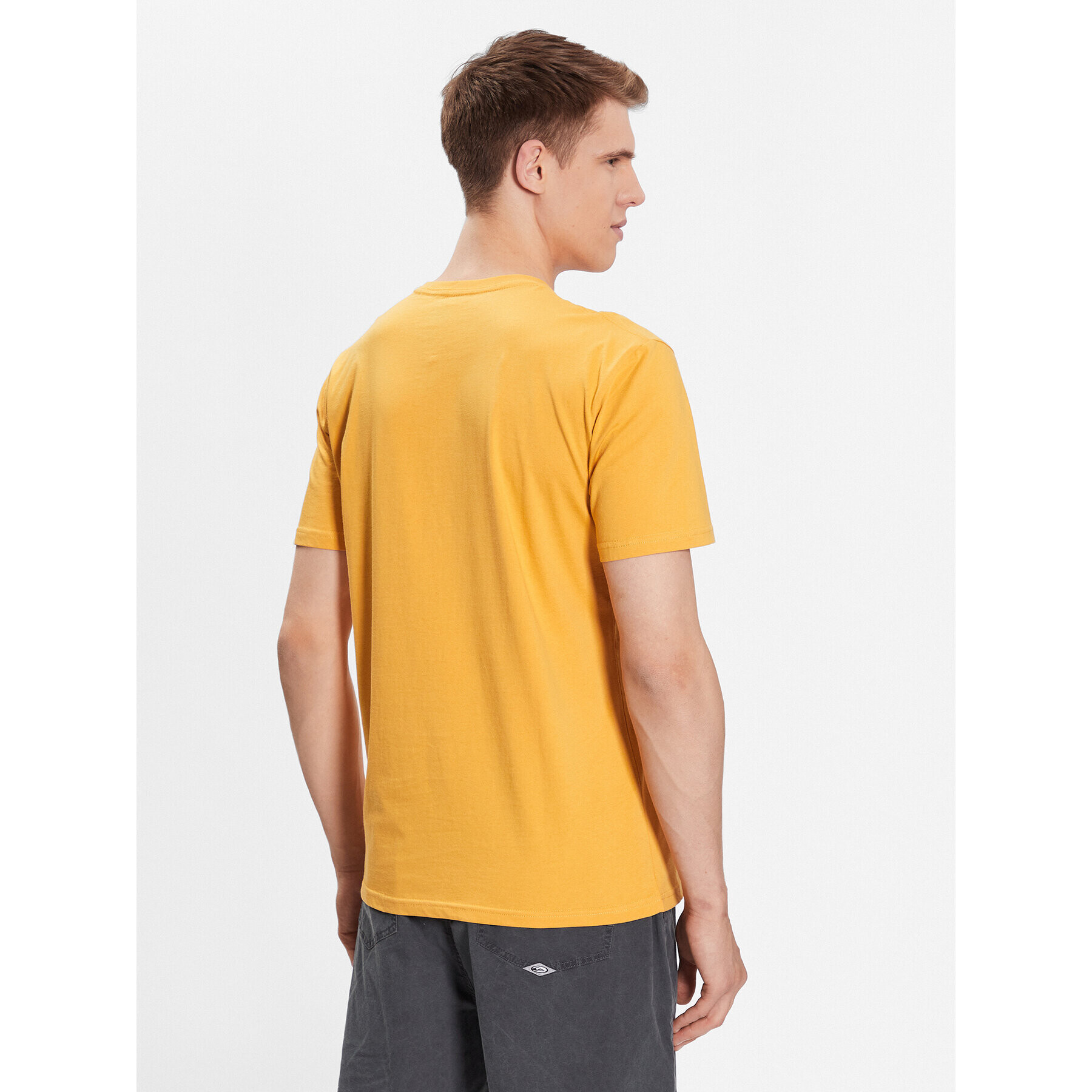 Quiksilver Majica Between The Lines EQYZT07216 Rumena Regular Fit - Pepit.si