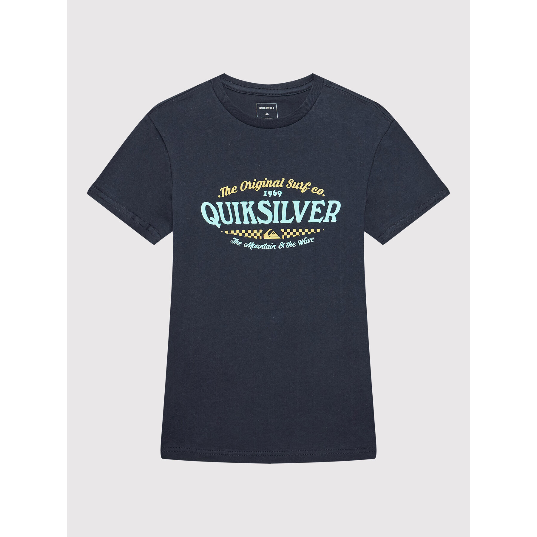 Quiksilver Majica Check On It EQBZT04496 Mornarsko modra Regular Fit - Pepit.si