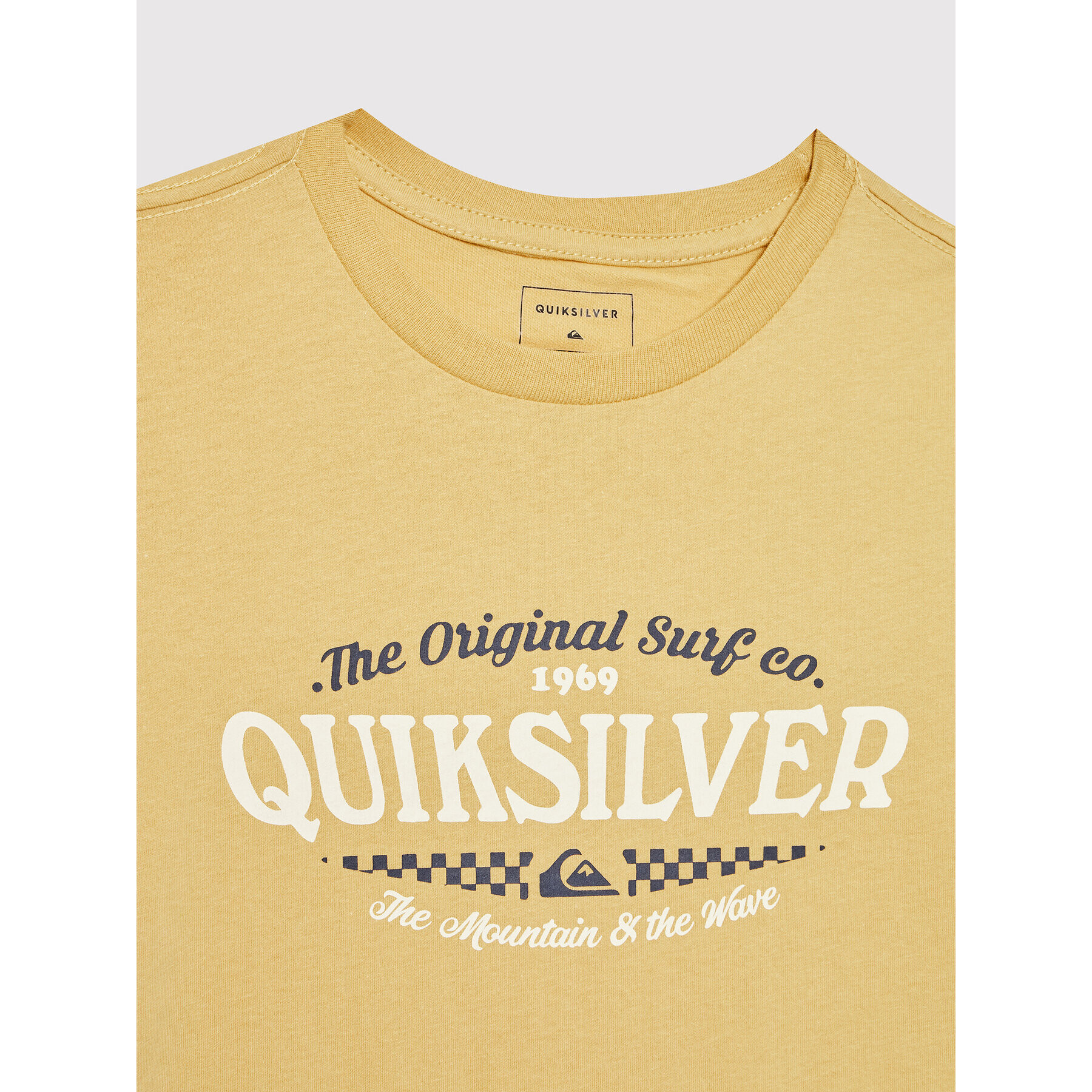 Quiksilver Majica Check On It EQBZT04496 Rumena Regular Fit - Pepit.si