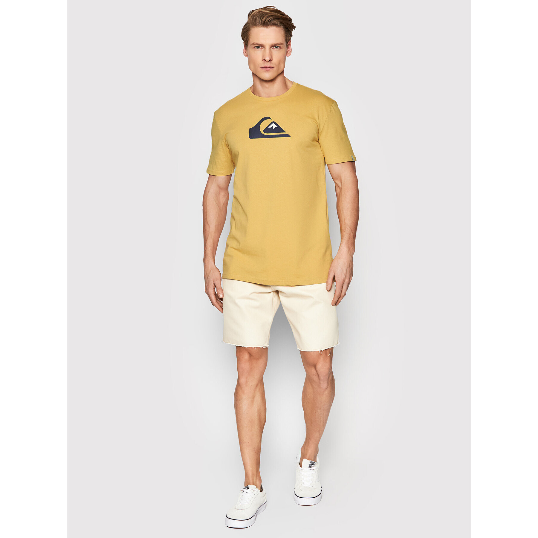 Quiksilver Majica Comp EQYZT06534 Rumena Regular Fit - Pepit.si