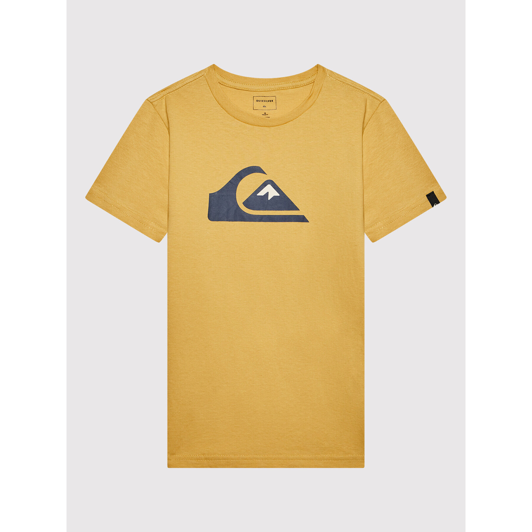 Quiksilver Majica Comp Logo EQBZT04369 Rumena Regular Fit - Pepit.si