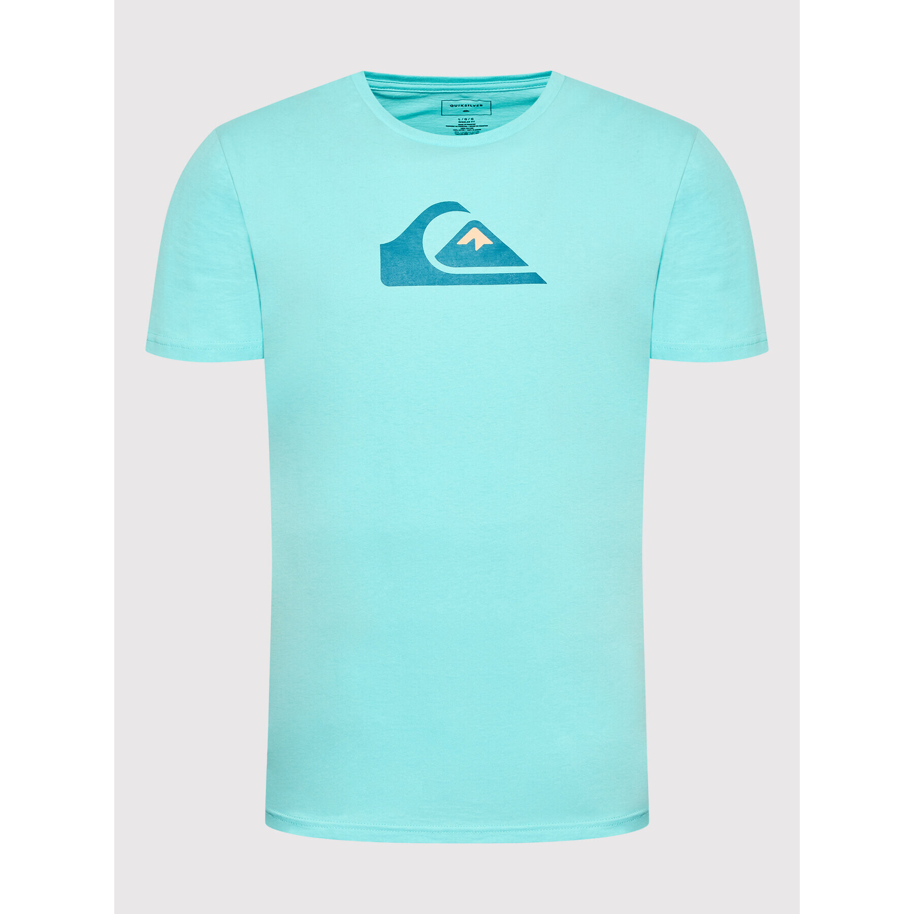 Quiksilver Majica Comp Logo EQYZT06534 Modra Regular Fit - Pepit.si