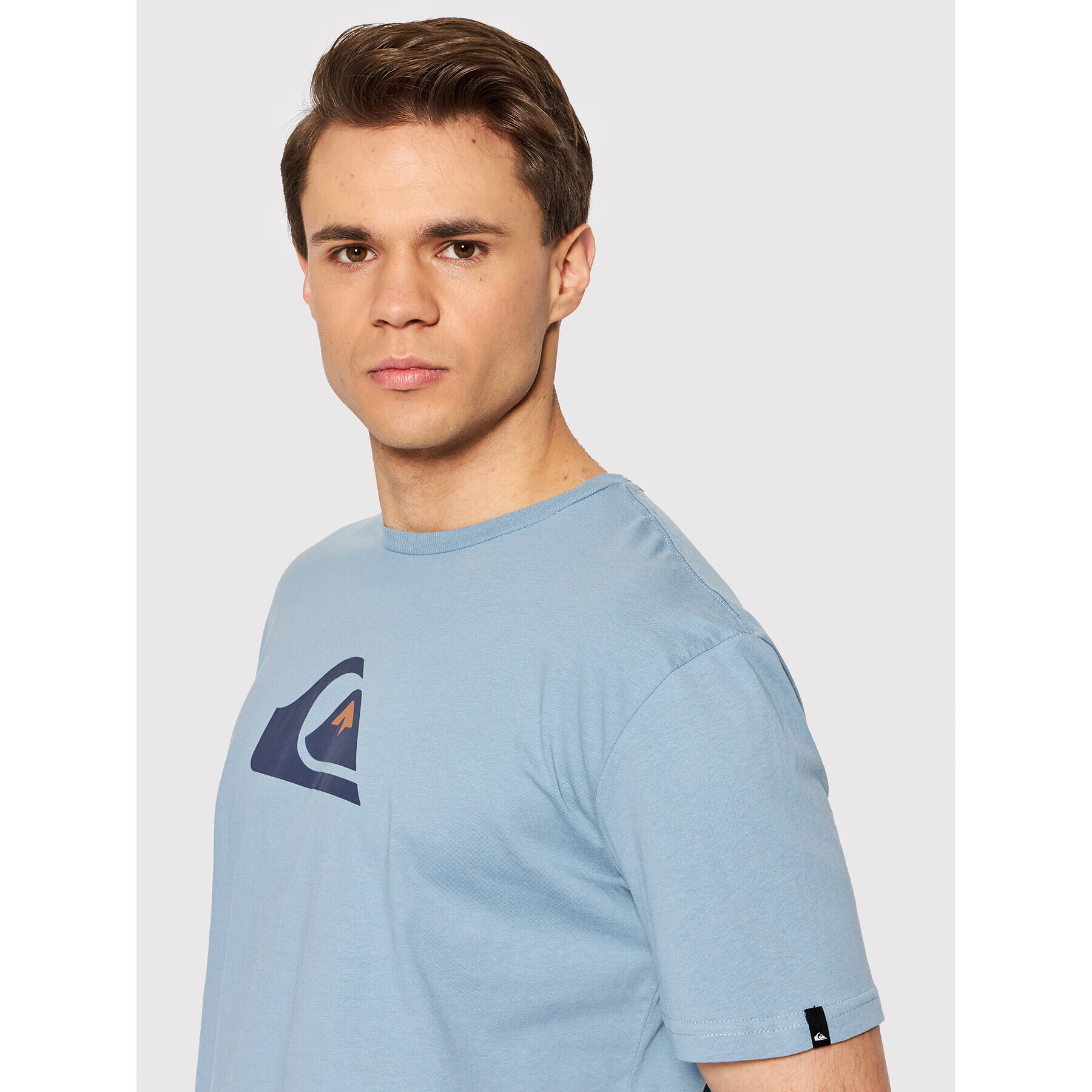 Quiksilver Majica Comp Logo EQYZT06534 Modra Regular Fit - Pepit.si