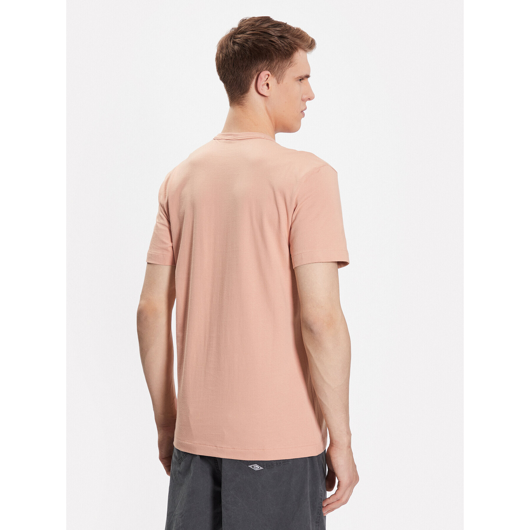 Quiksilver Majica Essentials EQYKT04092 Oranžna Regular Fit - Pepit.si