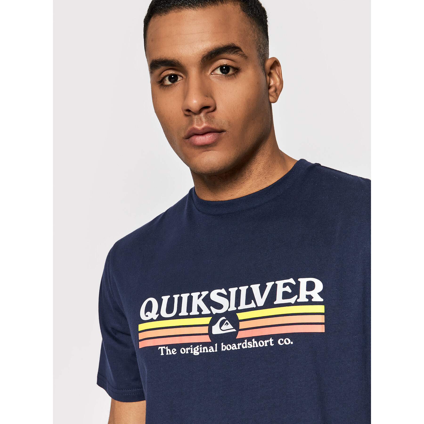 Quiksilver Majica Lined Up EQYZT06657 Mornarsko modra Regular Fit - Pepit.si