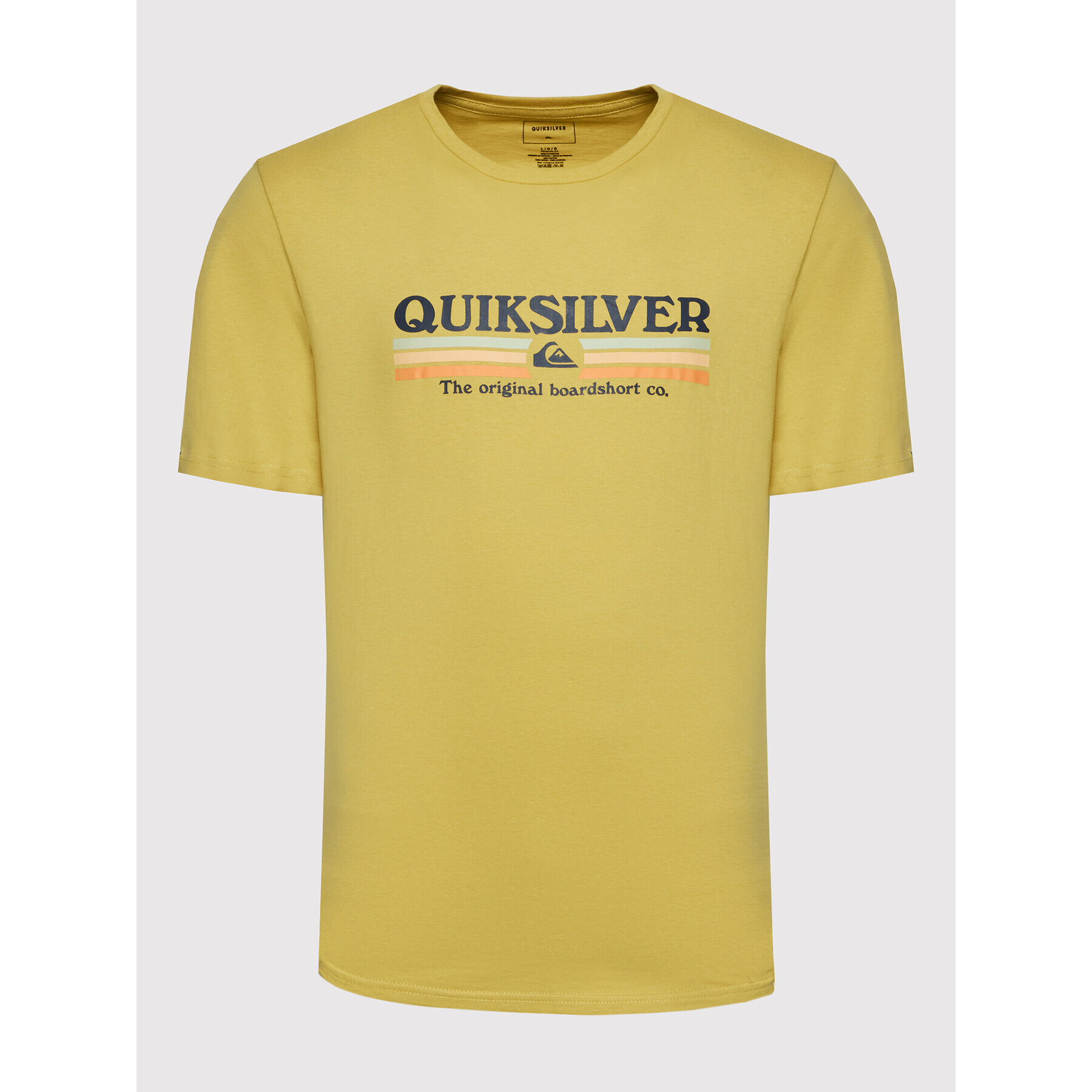 Quiksilver Majica Lined Up EQYZT06657 Rumena Regular Fit - Pepit.si