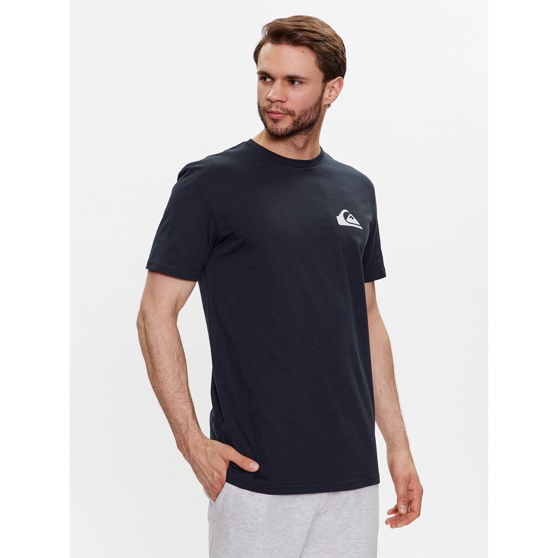 Quiksilver Majica Mini Logo EQYZT07215 Črna Regular Fit - Pepit.si