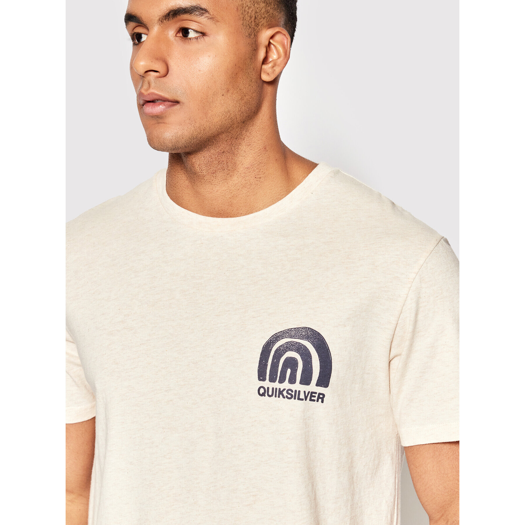 Quiksilver Majica Quiks Groove EQYZT06696 Bež Regular Fit - Pepit.si