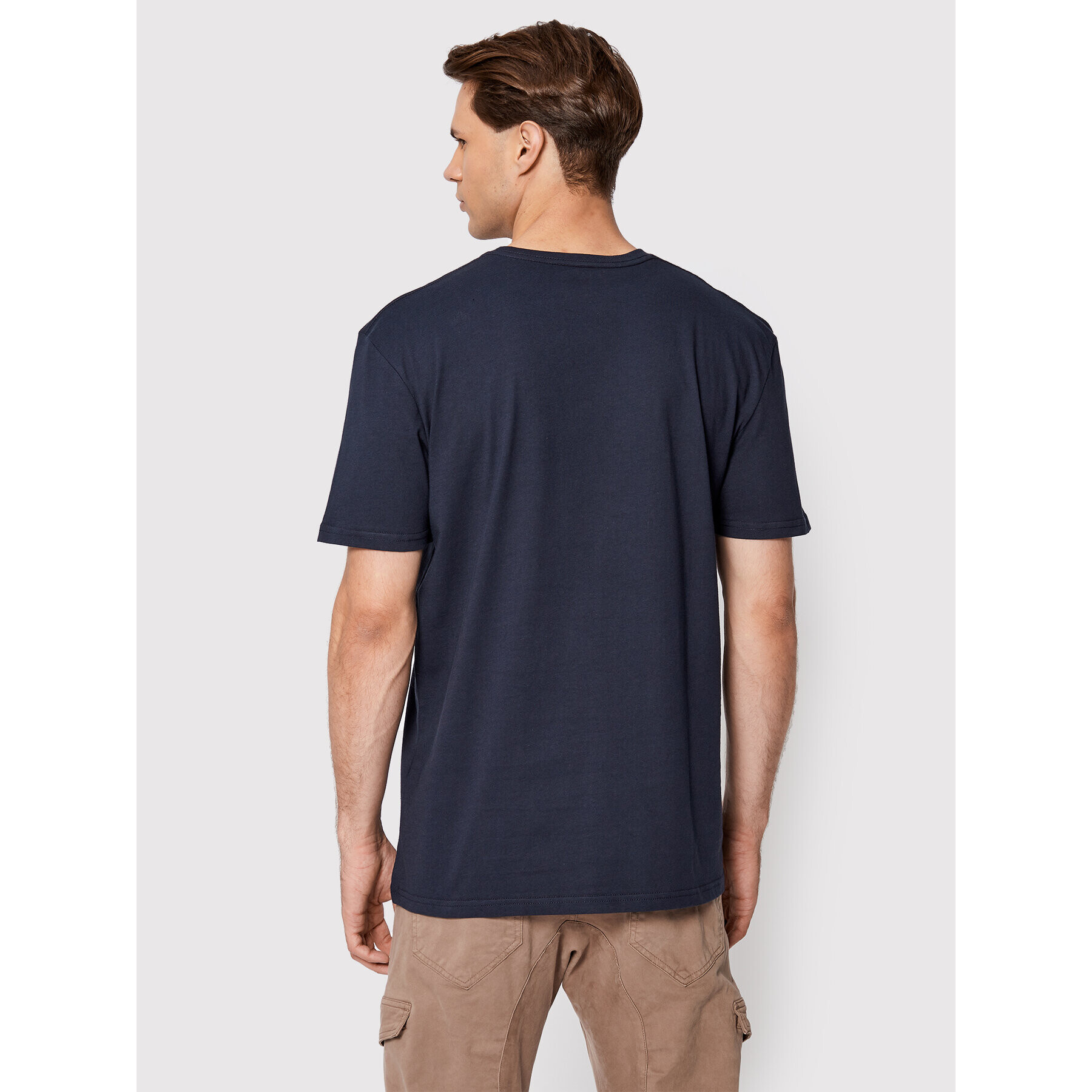 Quiksilver Majica Script Talk Front EQYZT07042 Mornarsko modra Regular Fit - Pepit.si