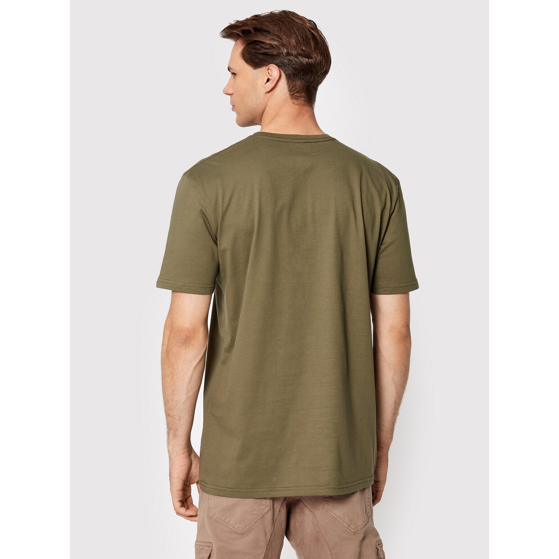 Quiksilver Majica Script Talk Front EQYZT07042 Zelena Regular Fit - Pepit.si