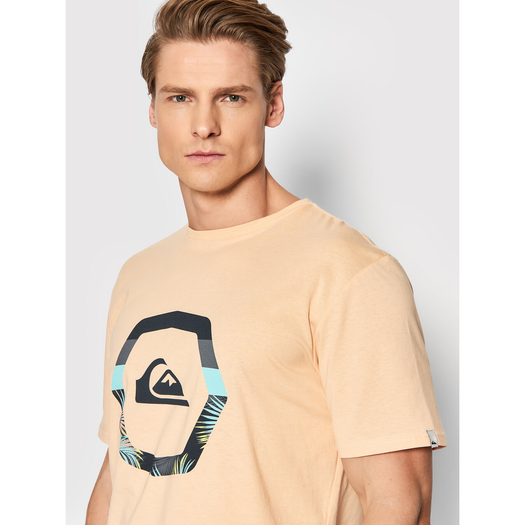 Quiksilver Majica Uprise EQYZT06663 Oranžna Regular Fit - Pepit.si