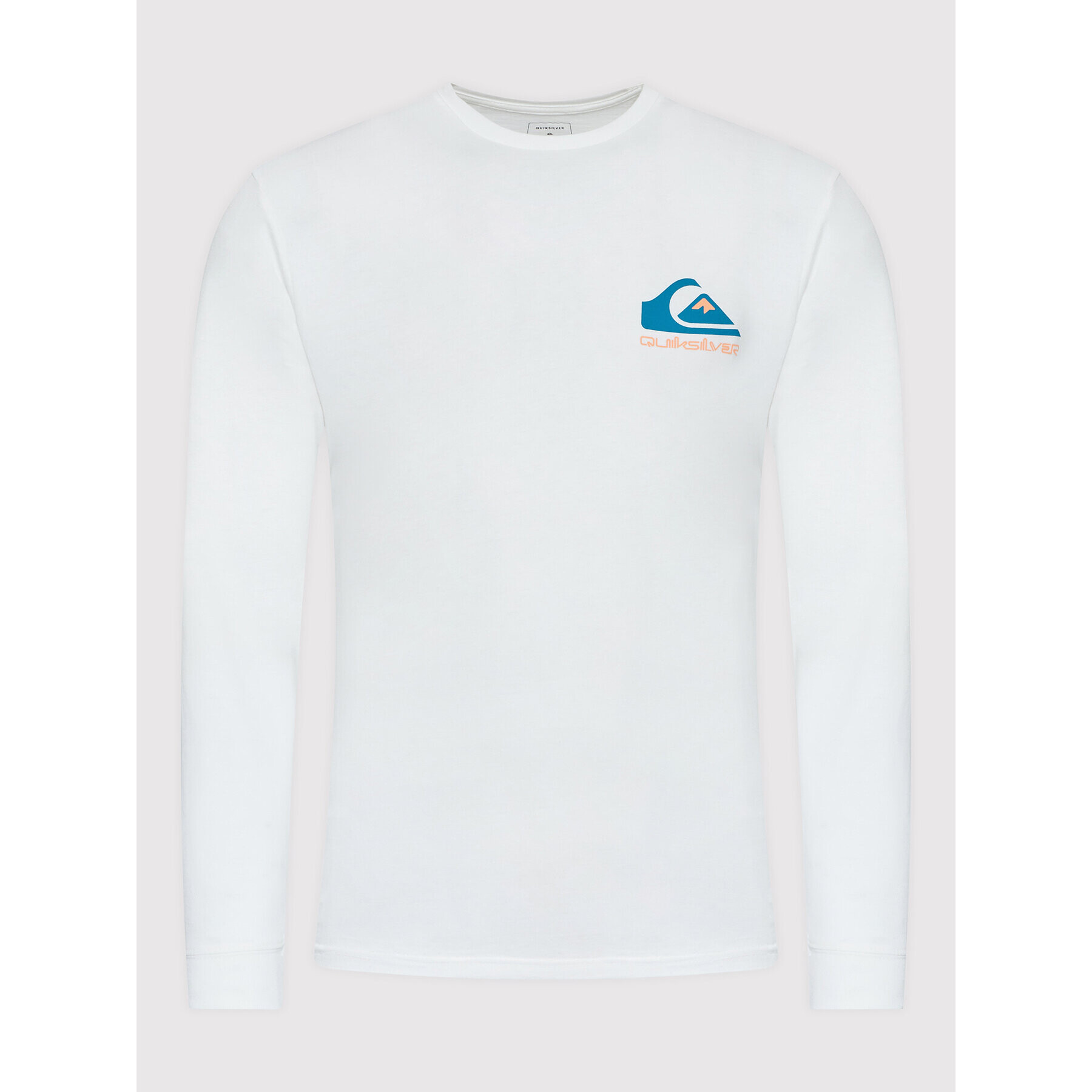 Quiksilver Majica z dolgimi rokavi Omni Logo EQYZT06670 Bela Regular Fit - Pepit.si