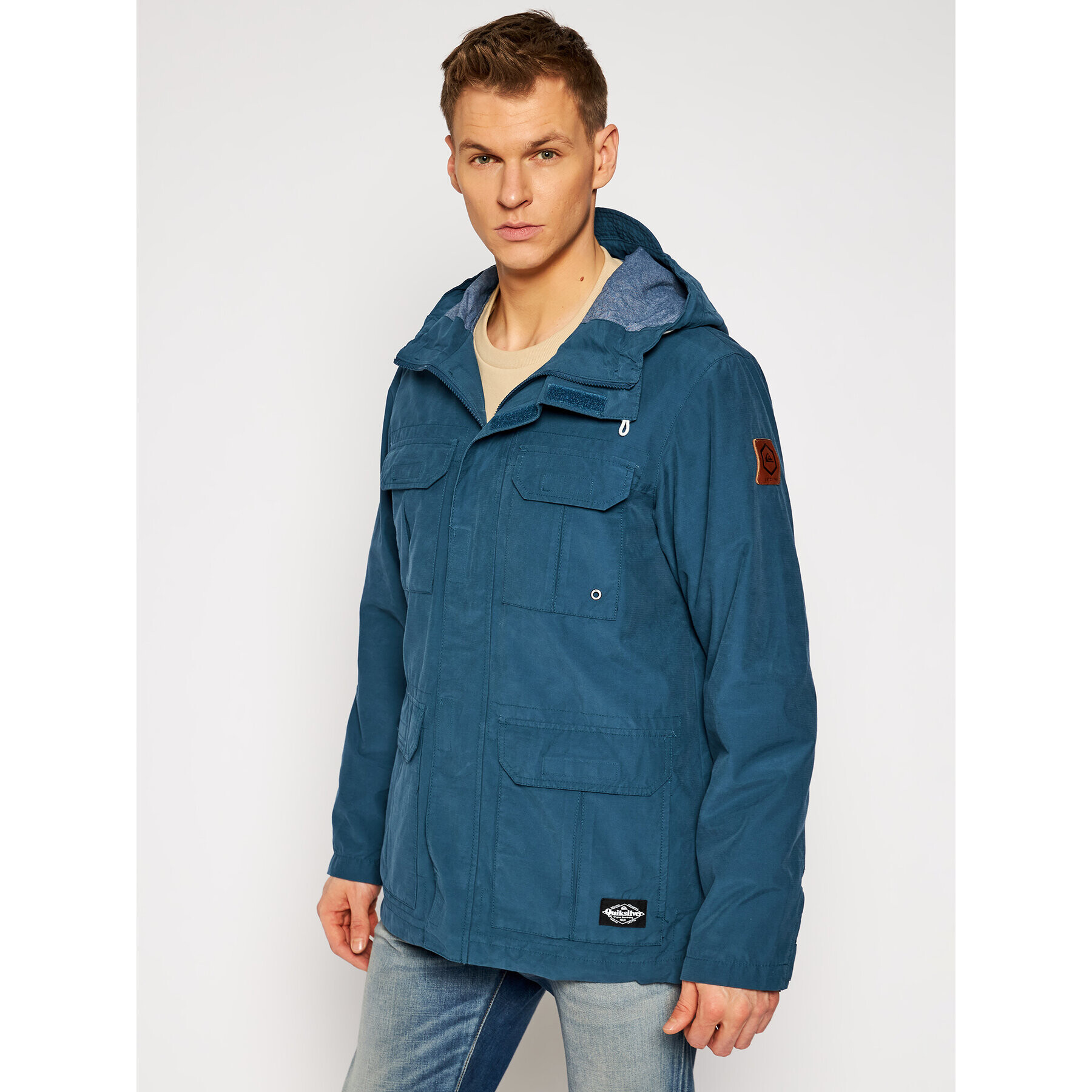 Quiksilver Parka Fresh Evidence EQYJK03543 Modra Classic Fit - Pepit.si