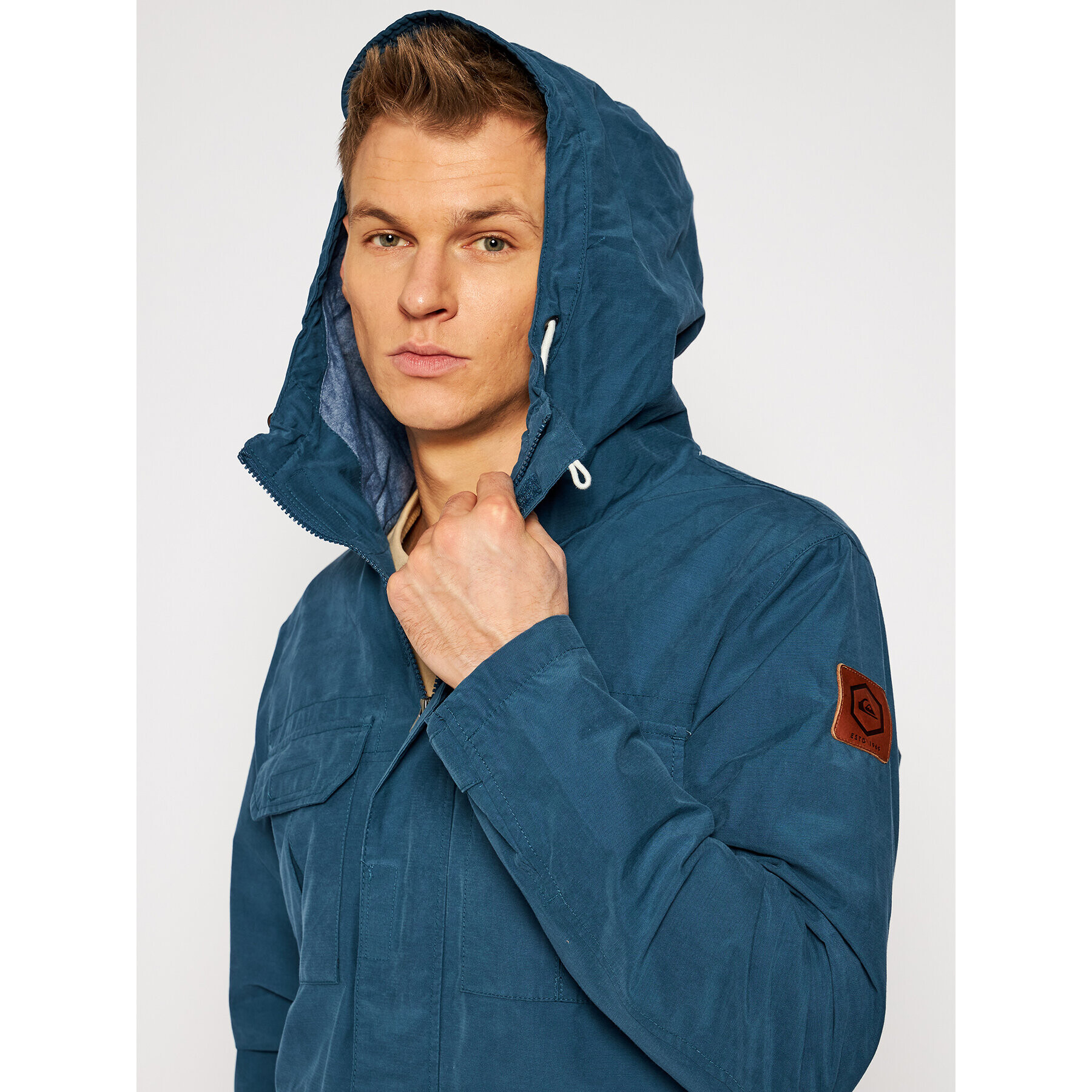 Quiksilver Parka Fresh Evidence EQYJK03543 Modra Classic Fit - Pepit.si