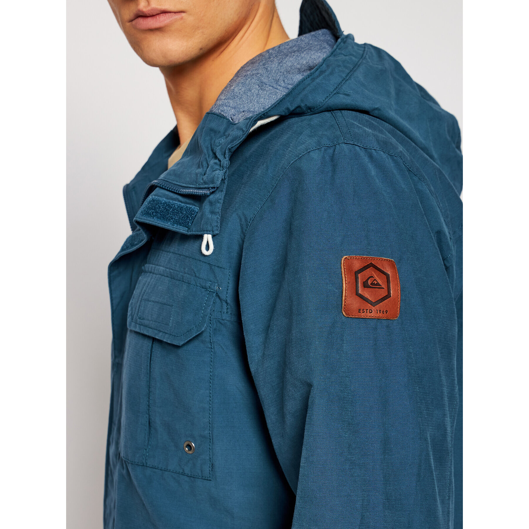 Quiksilver Parka Fresh Evidence EQYJK03543 Modra Classic Fit - Pepit.si