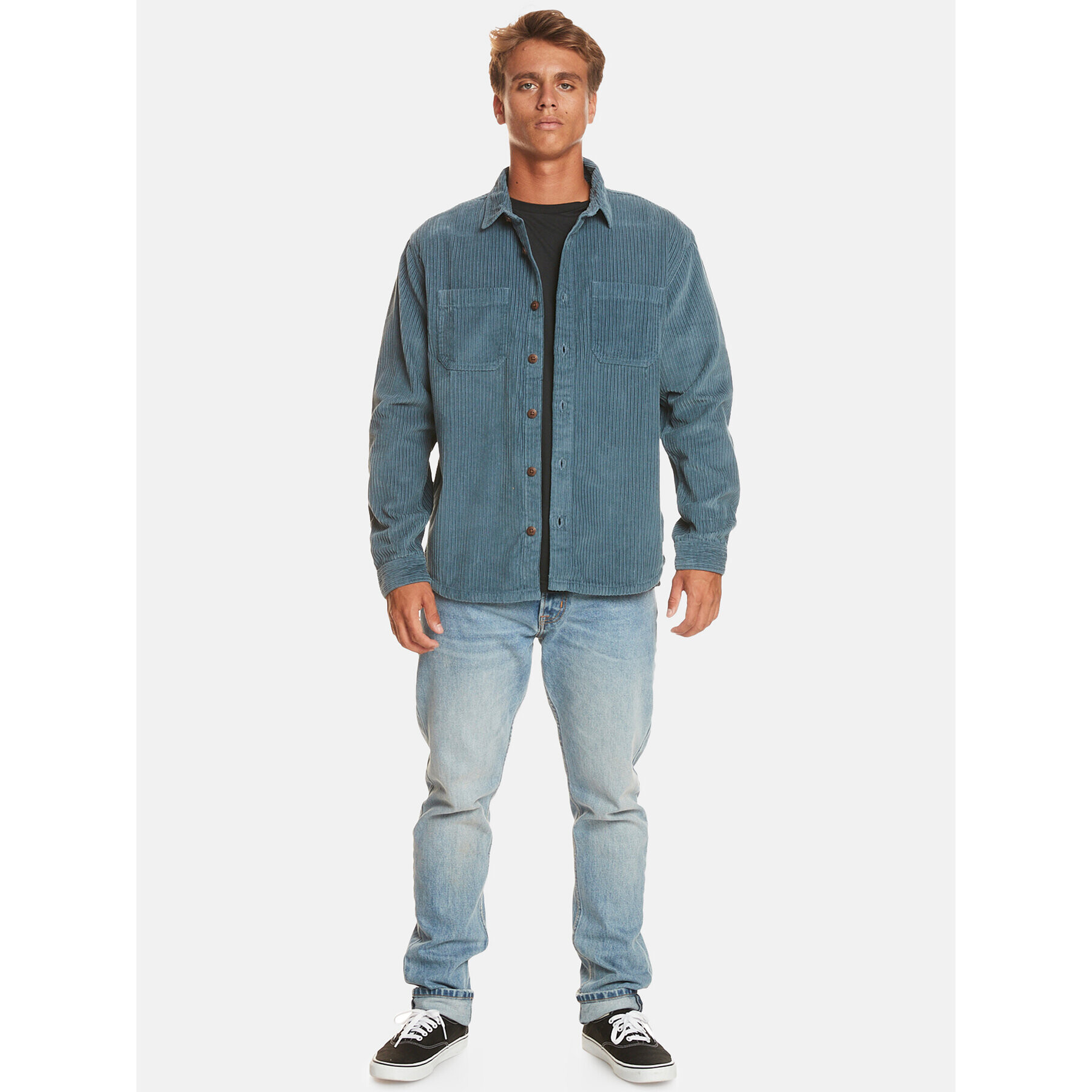 Quiksilver Srajca Bogroy Wvtp EQYWT04516 Modra Regular Fit - Pepit.si