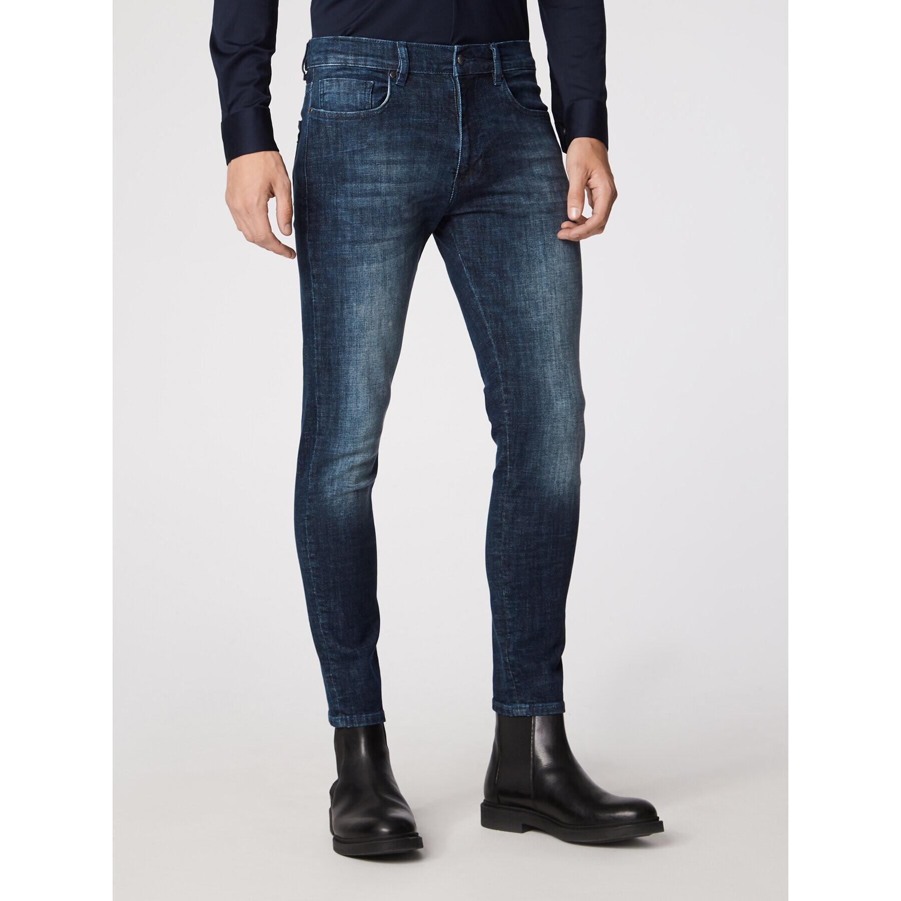 Rage Age Jeans hlače Fastrun Mornarsko modra Slim Fit - Pepit.si