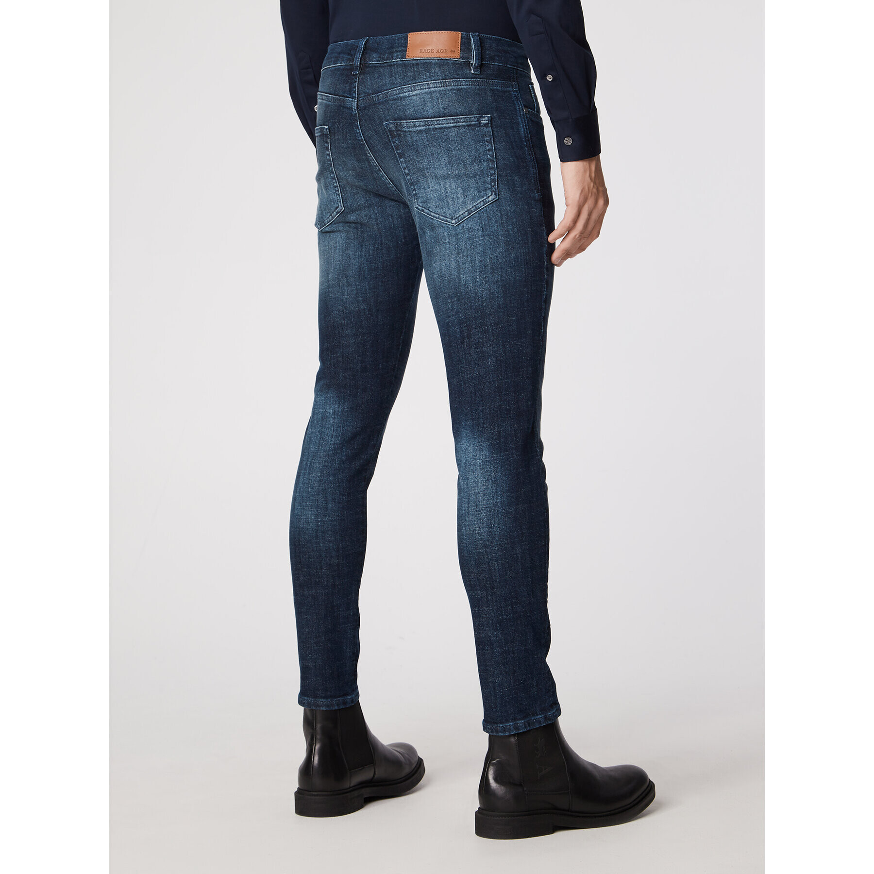 Rage Age Jeans hlače Fastrun Mornarsko modra Slim Fit - Pepit.si