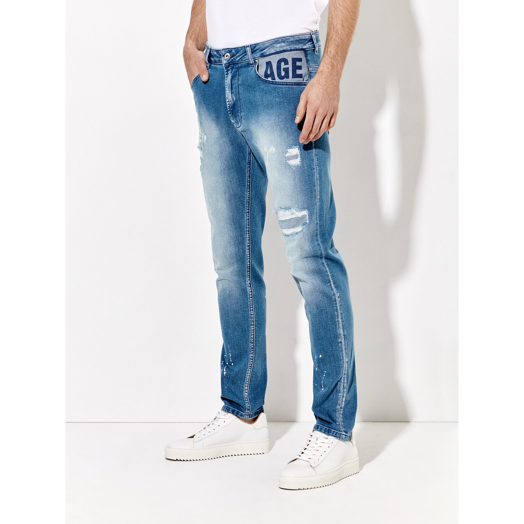 Rage Age Jeans hlače Hector Modra Slim Fit - Pepit.si