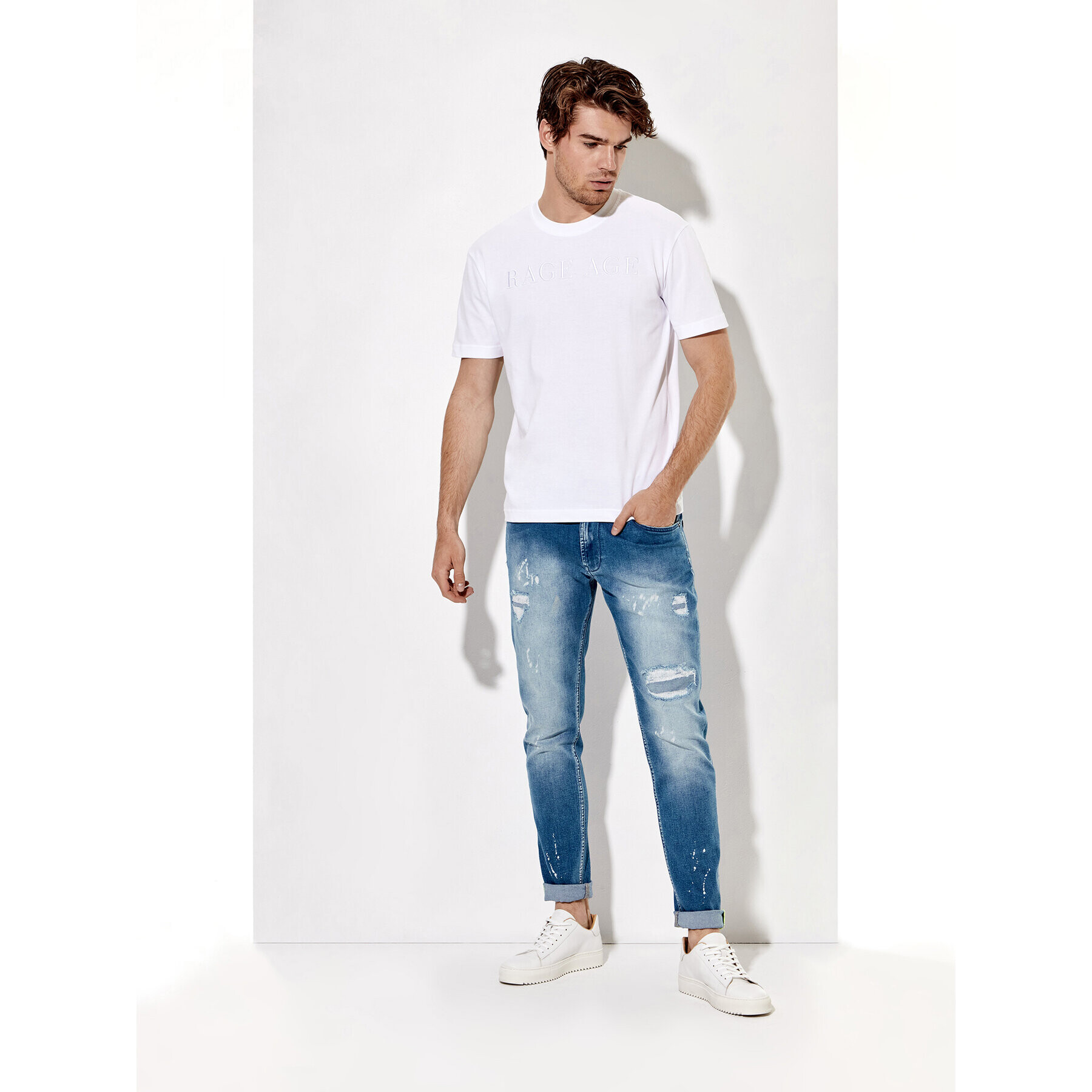 Rage Age Jeans hlače Hector Modra Slim Fit - Pepit.si