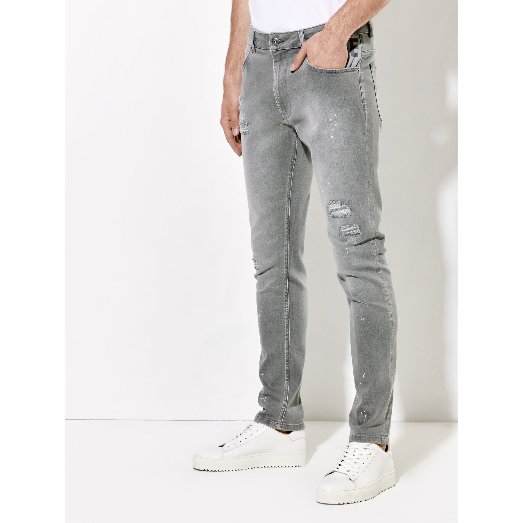 Rage Age Jeans hlače Hector Siva Slim Fit - Pepit.si