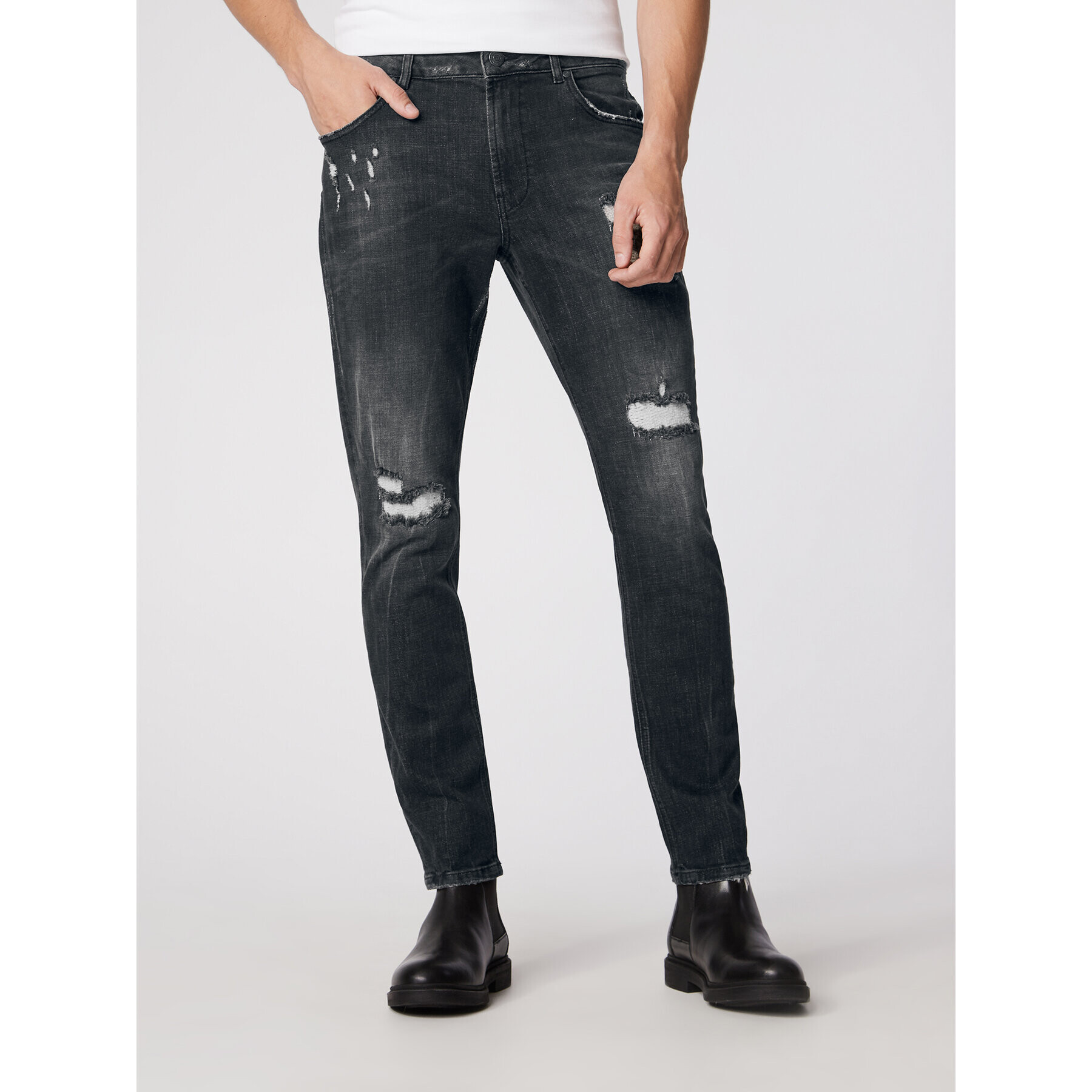 Rage Age Jeans hlače Hector3 Črna Slim Fit - Pepit.si