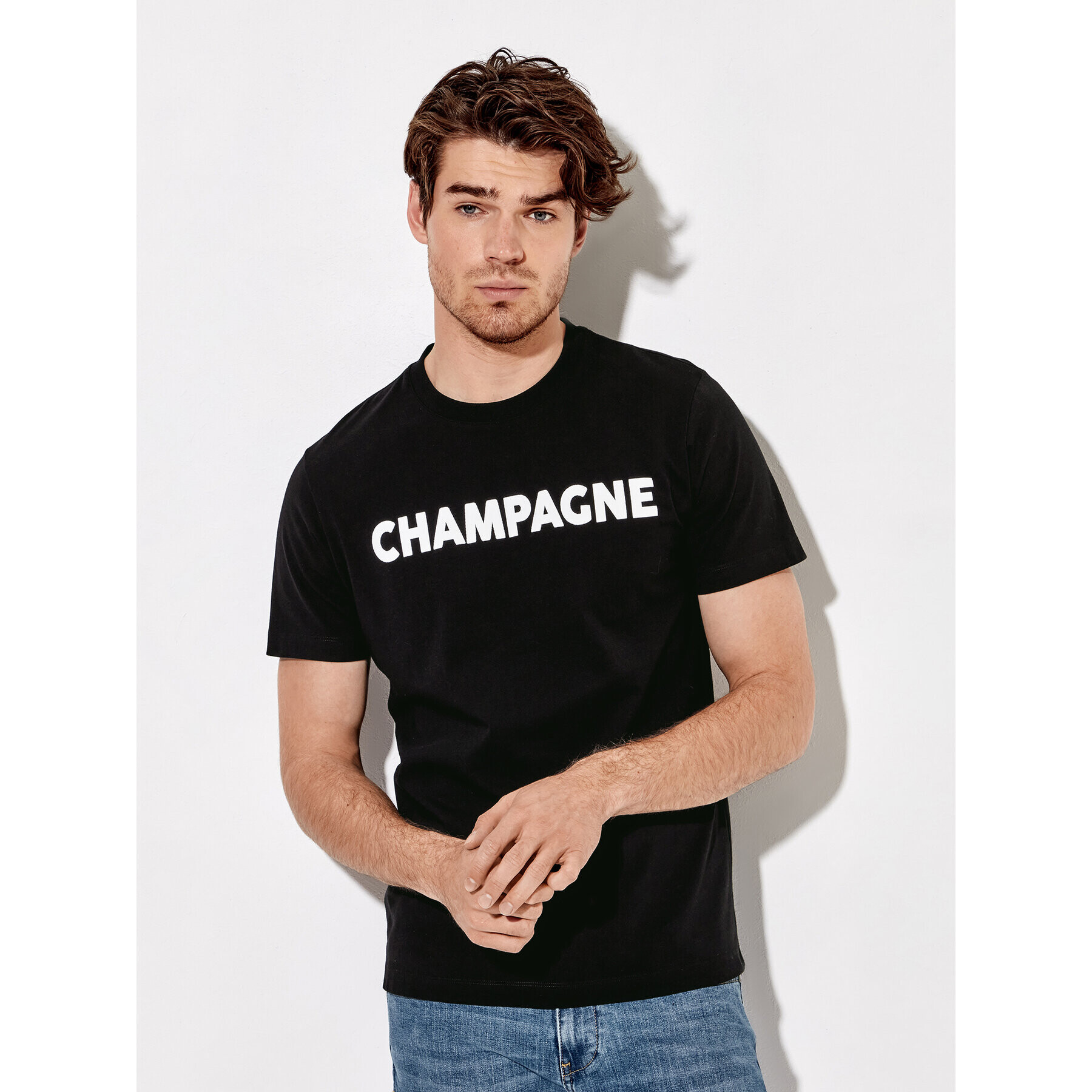 Rage Age Majica Champagne Črna Regular Fit - Pepit.si