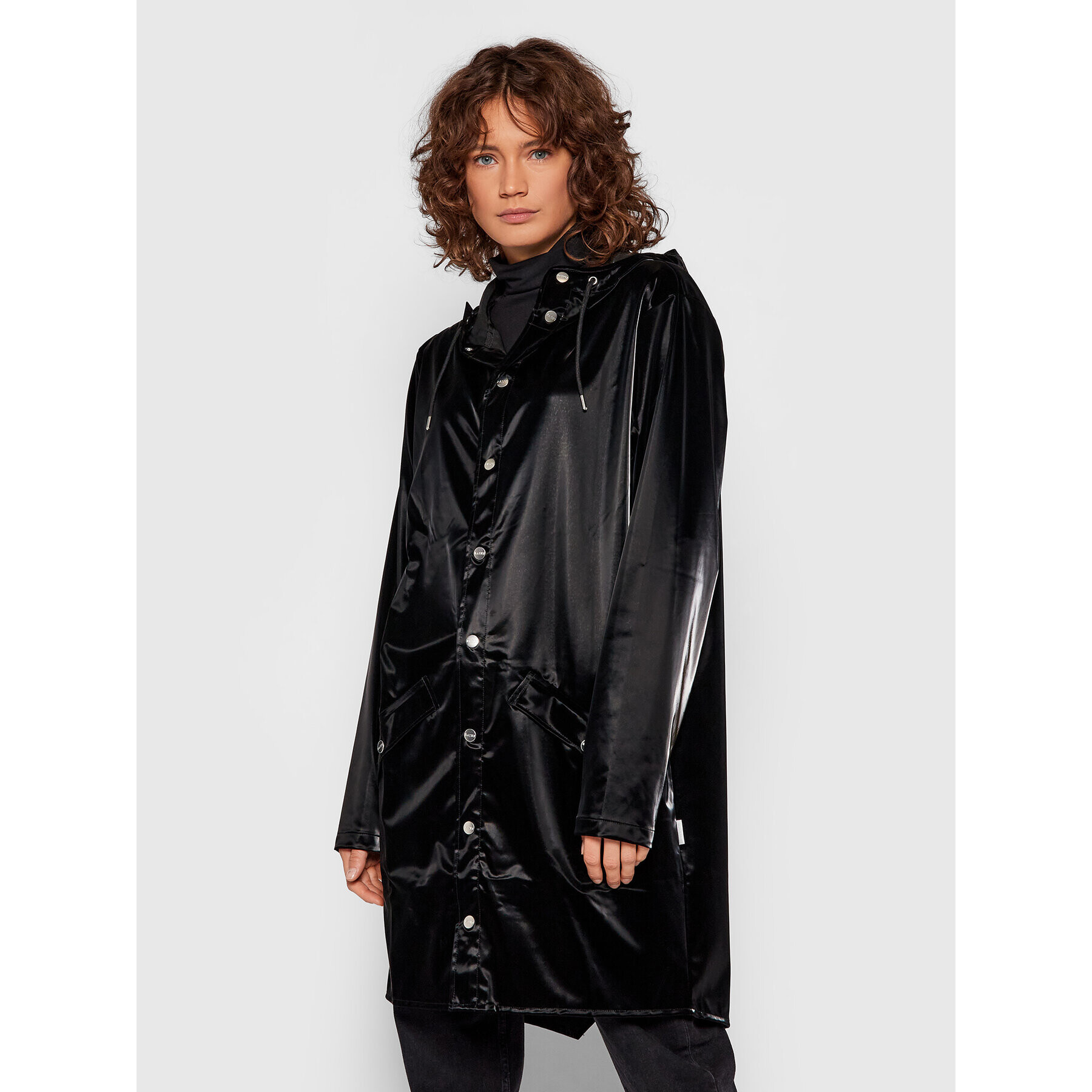 Rains Dežna jakna Unisex 1202 Črna Regular Fit - Pepit.si