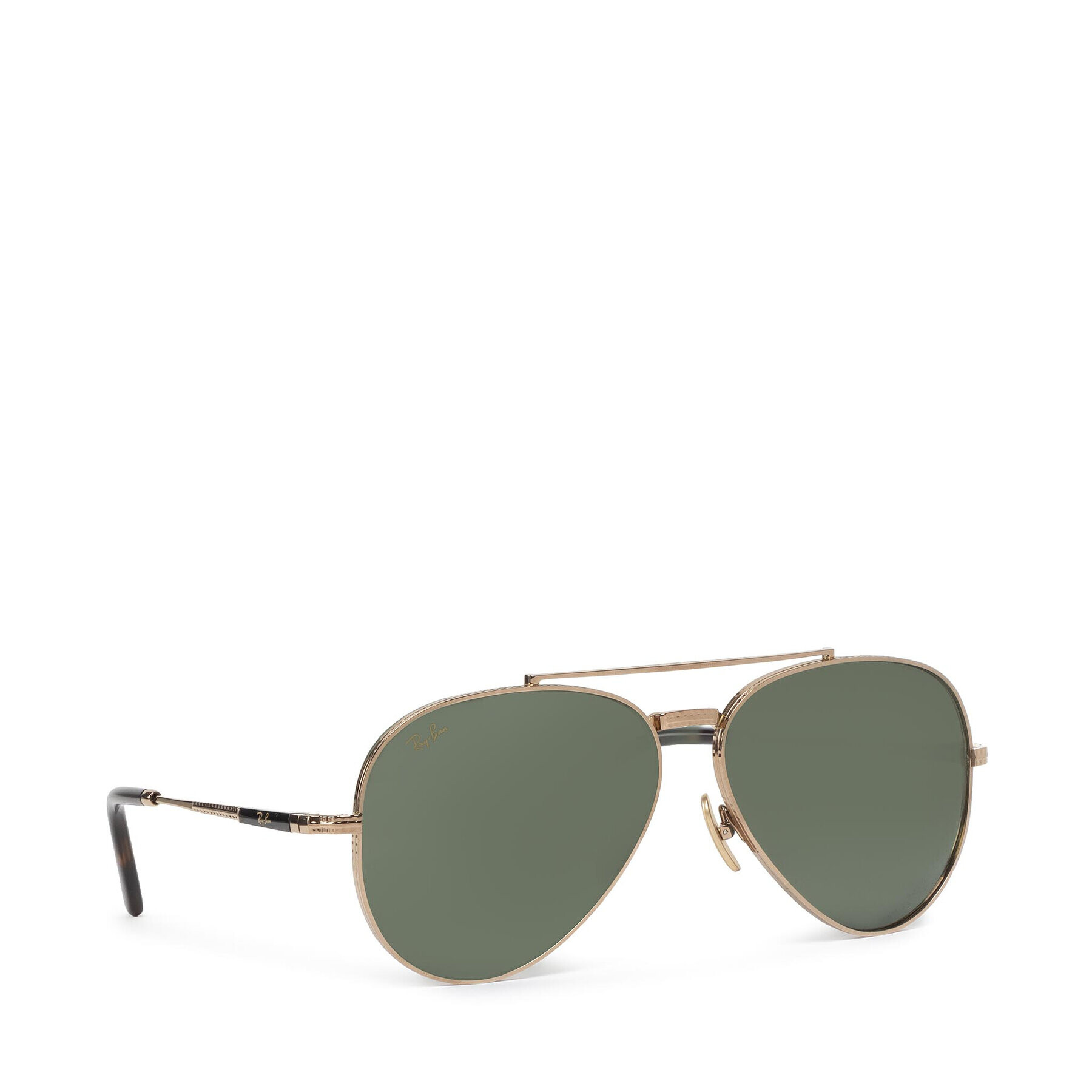 Ray-Ban Sončna očala Aviator Titanium 0RB8225 313852 Zelena - Pepit.si