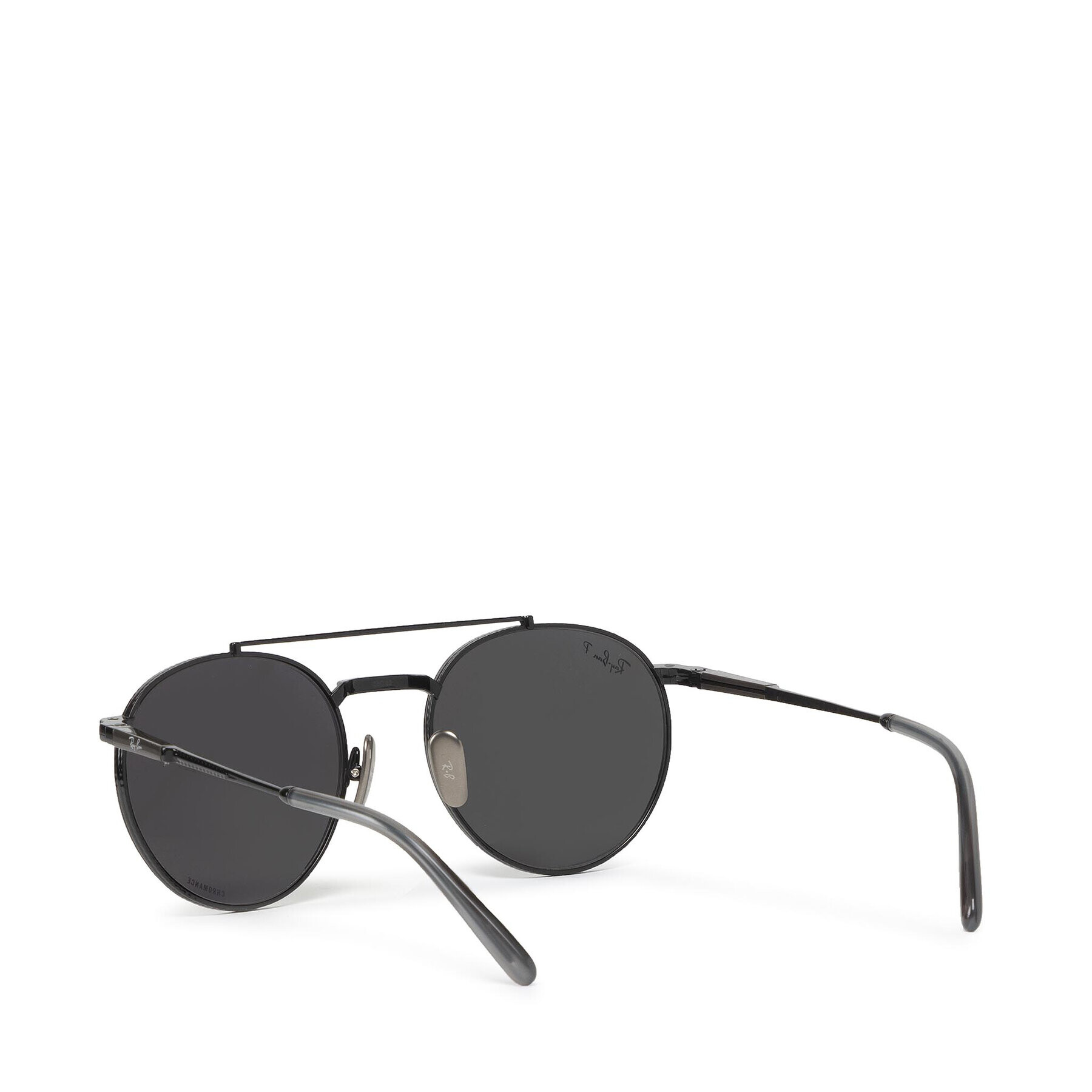 Ray-Ban Sončna očala Round II Titanium 0RB8237 3141K8 Črna - Pepit.si