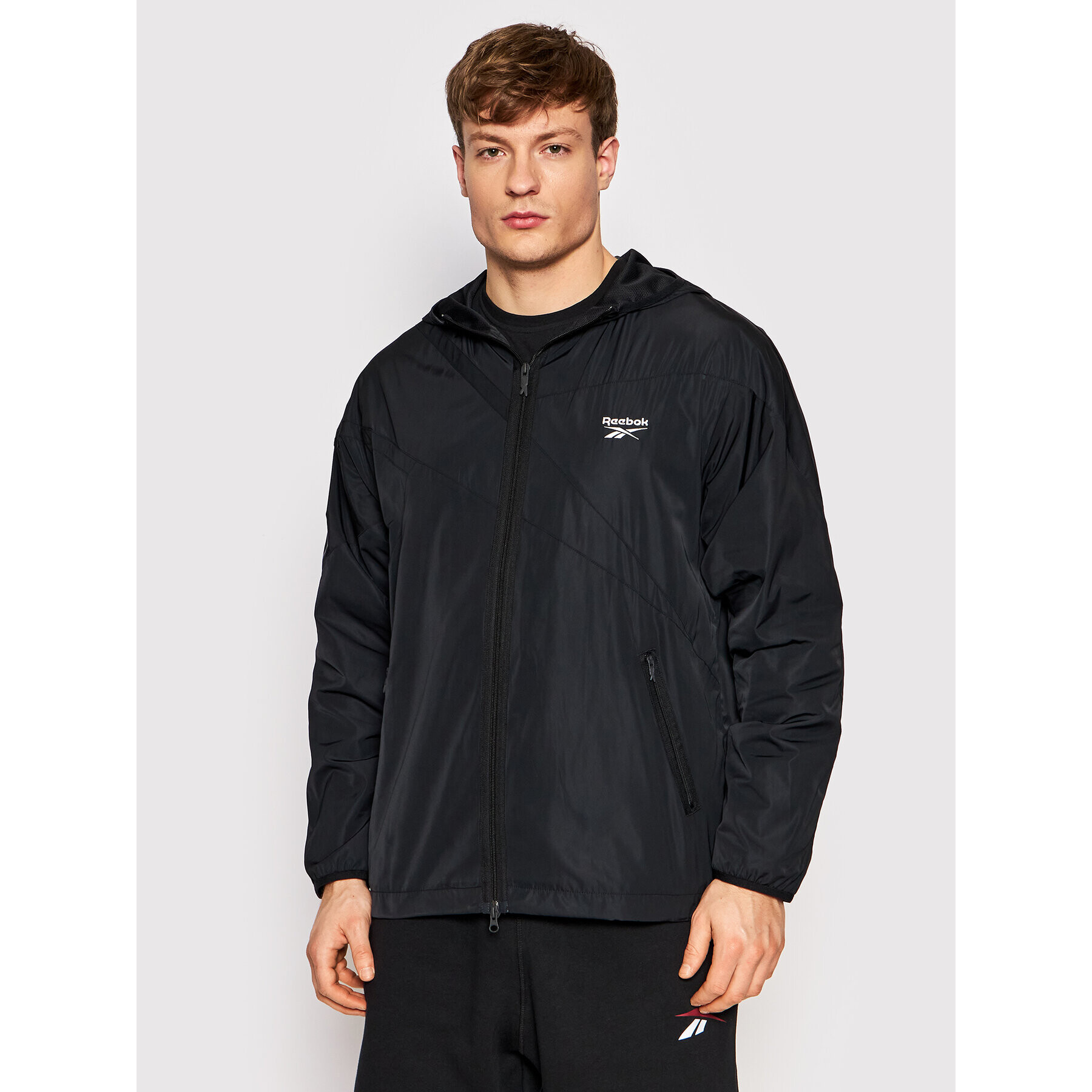 Reebok Classic Reebok Vetrovka Windbreaker GV3486 Črna Regular Fit - Pepit.si