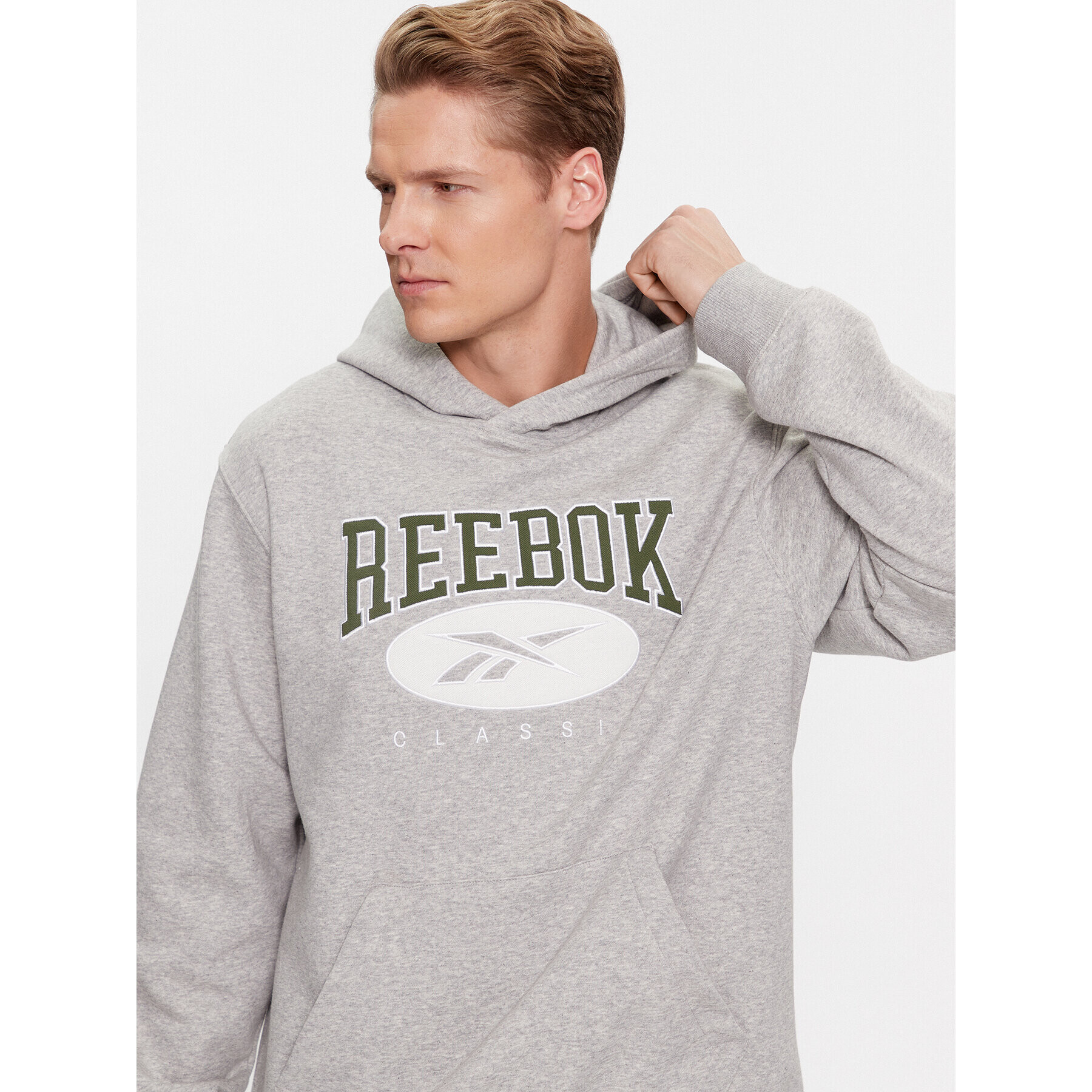 Reebok Jopa Archive Essentials IM1529 Siva Regular Fit - Pepit.si